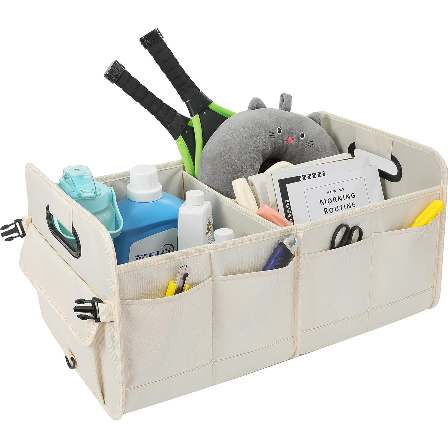 Organizador de Maletero AOKJOY Plegable Beige 61x36x30cm