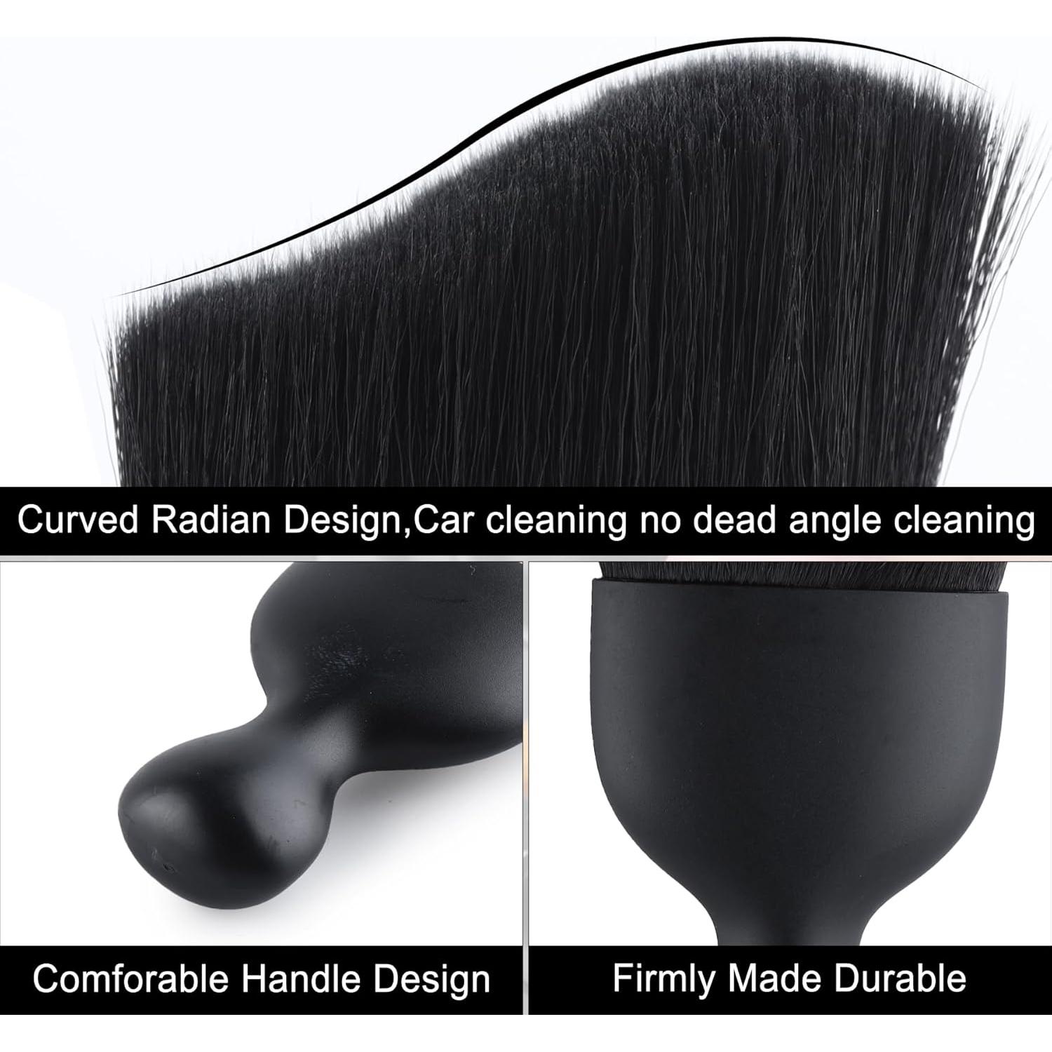 Cepillo de Limpieza Interior GaRhomxy para Automóviles Negro