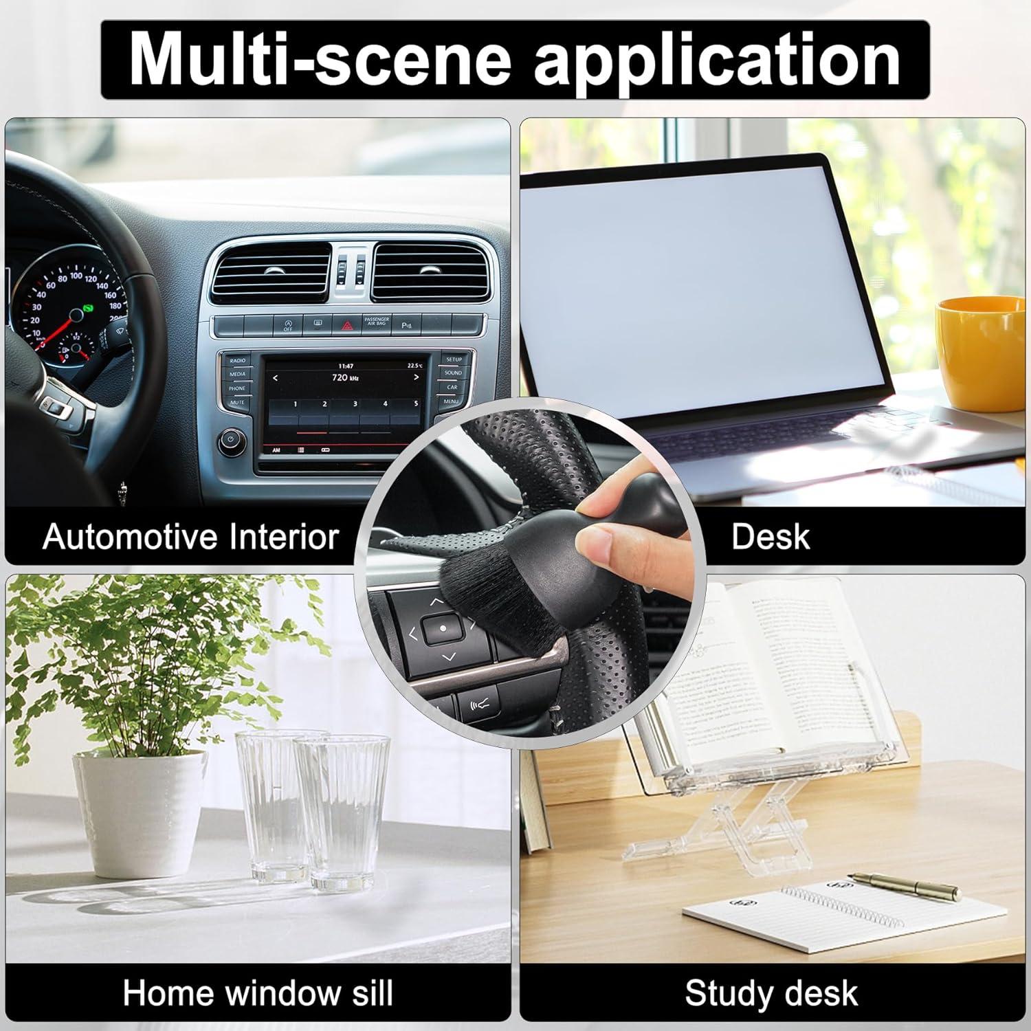 Cepillo de Limpieza Interior GaRhomxy para Automóviles Negro