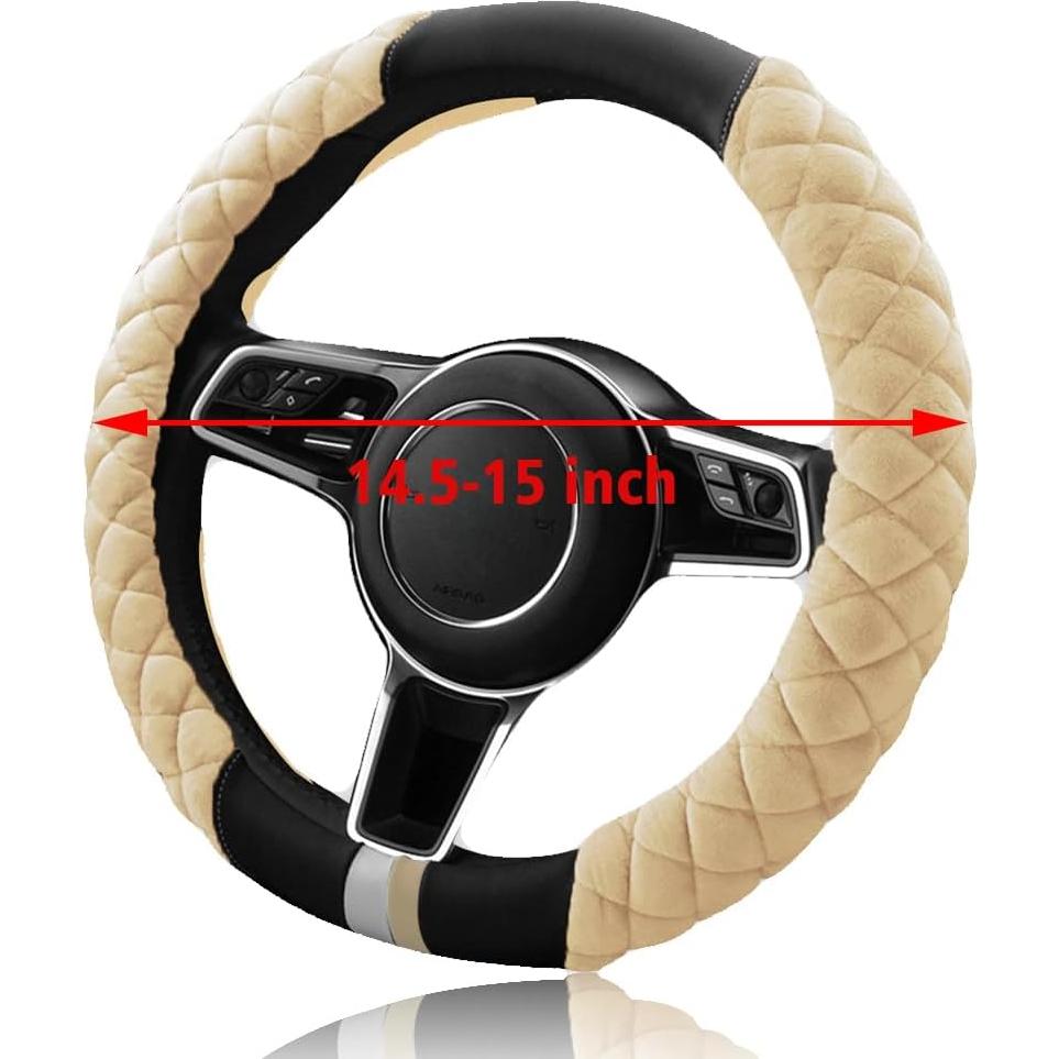 Funda Universal para Volante Cxtiy de Piel Acolchada 38cm