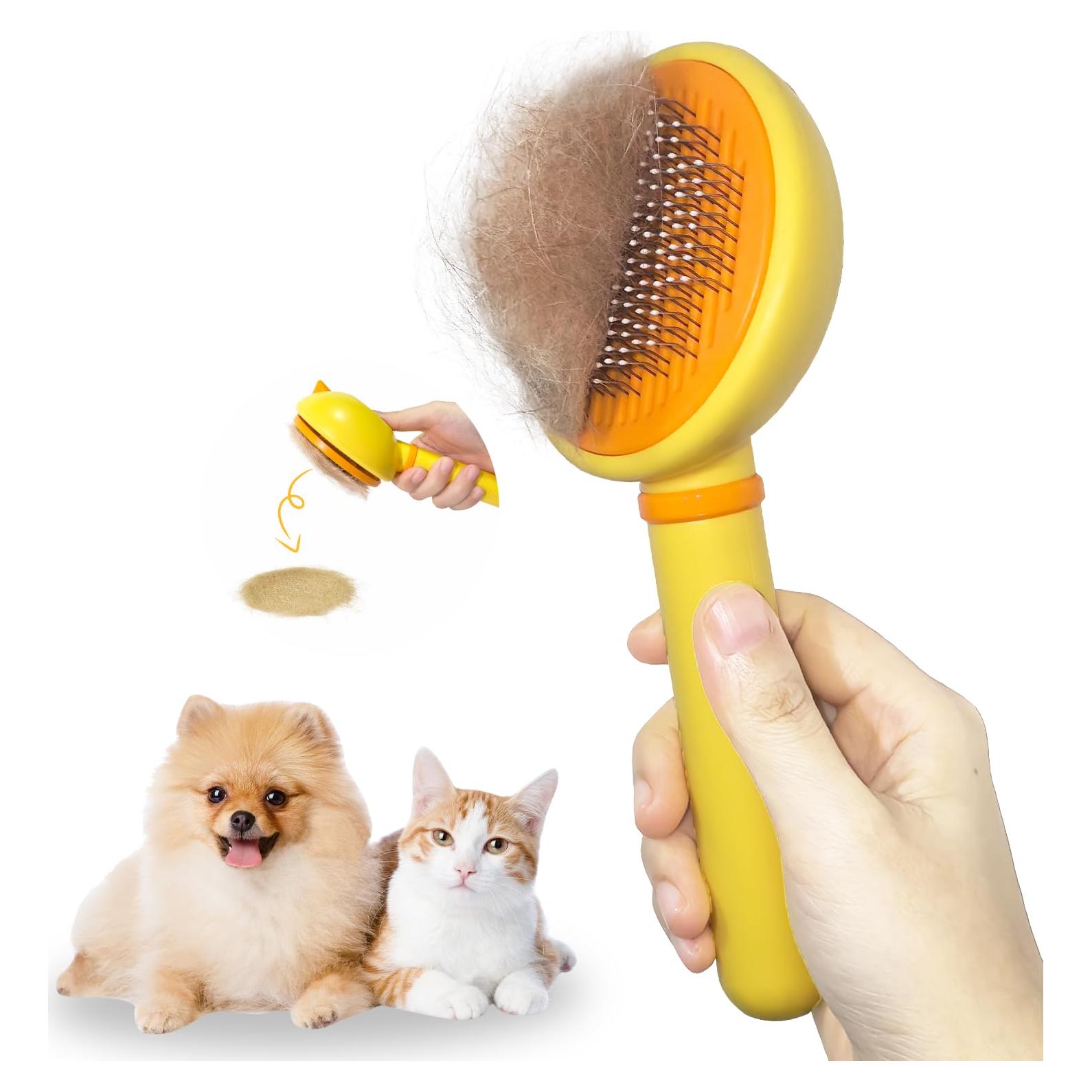 Cepillo Slicker Autolimpiante Funbuddy para Gatos y Perros