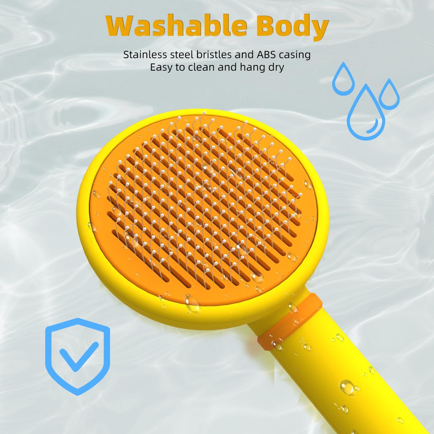 Cepillo Slicker Autolimpiante Funbuddy para Gatos y Perros