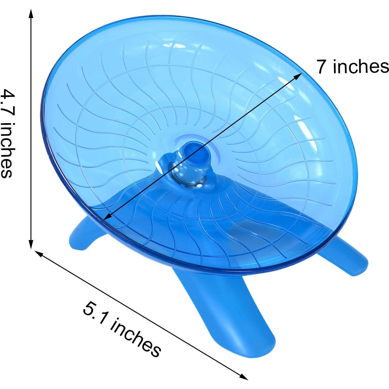Rueda de Hámster Silenciosa Wontee 18 cm Antideslizante Azul