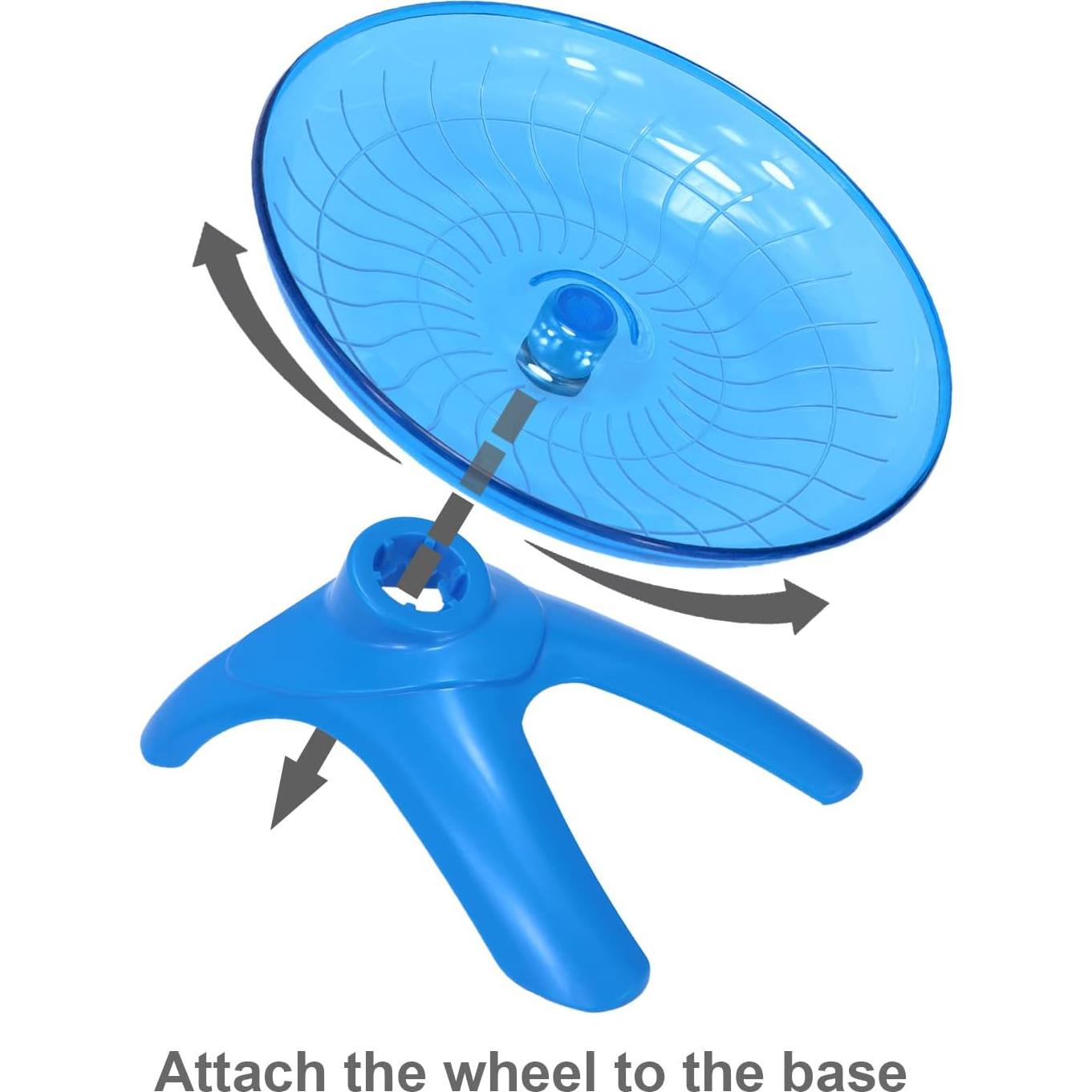 Rueda de Hámster Silenciosa Wontee 18 cm Antideslizante Azul