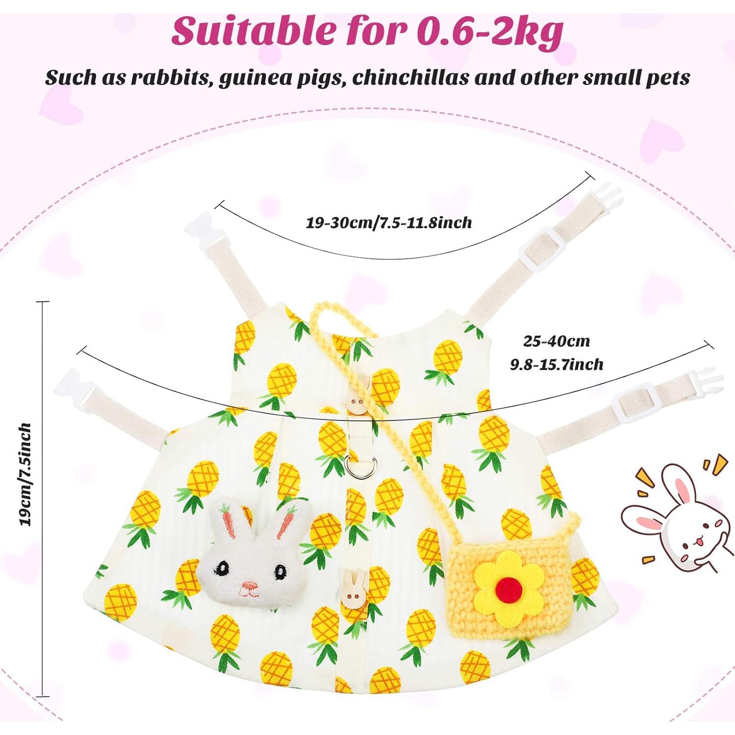 Disfraz de Conejo para Mascotas Weewooday - 10 Piezas