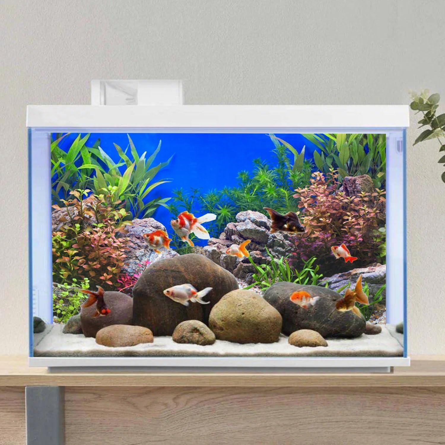 Fondo de Acuario Vinilo AWERT 60x30 cm Plantas Acuáticas