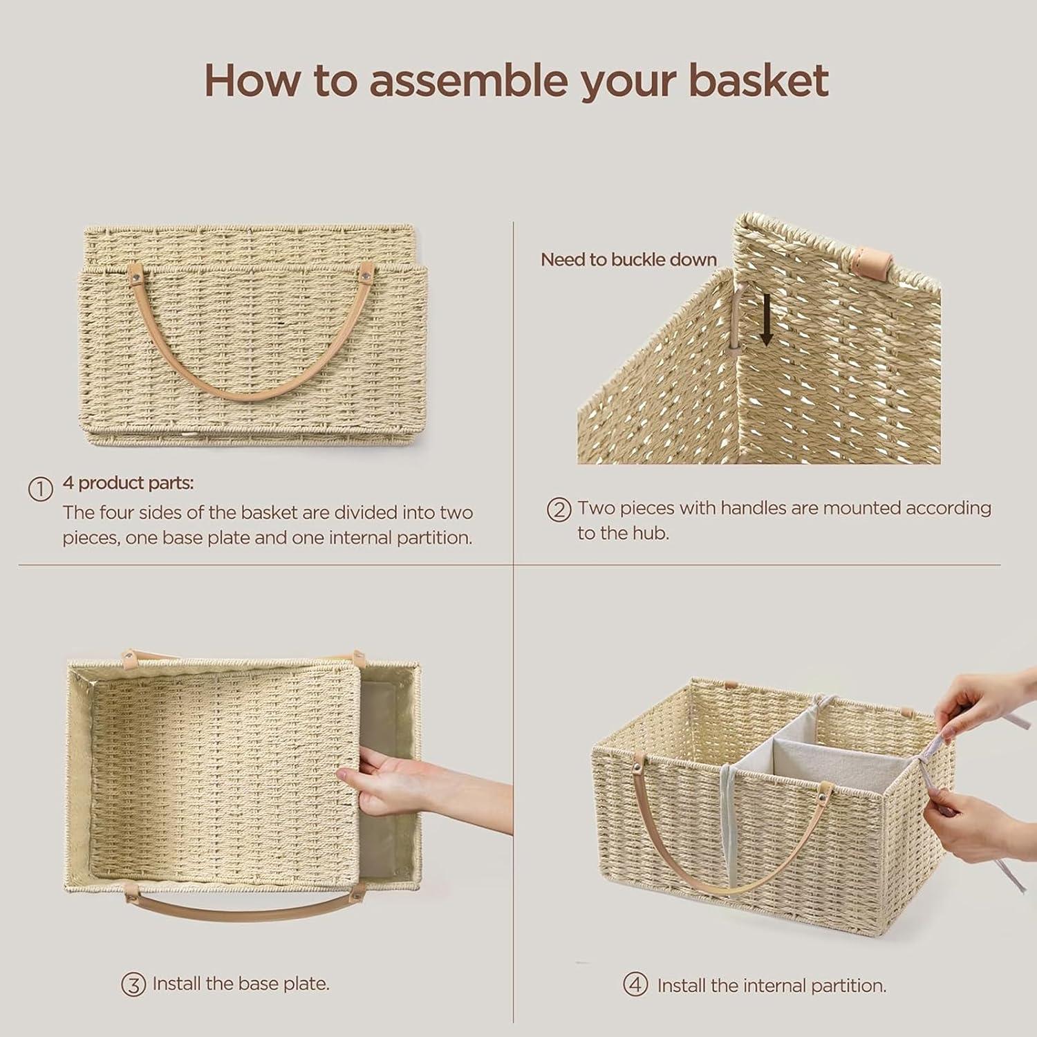 Organizador de Pañales Grande HBlife Beige 38x25x18 cm