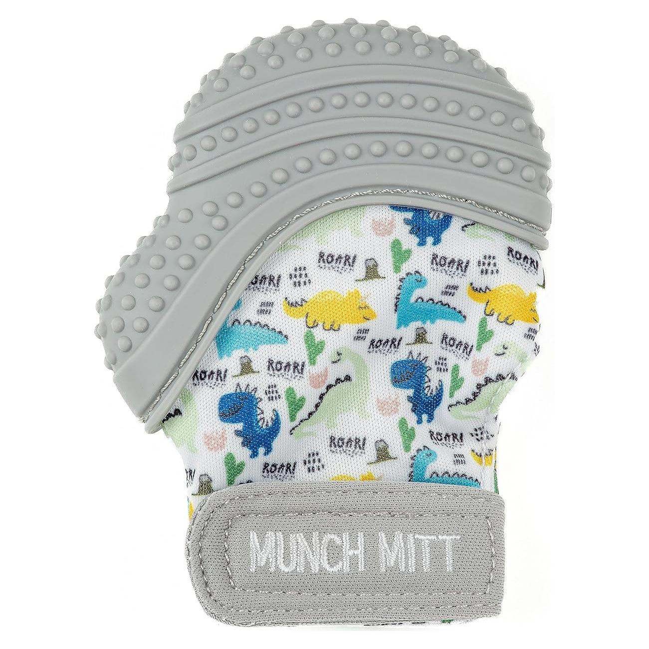 Mitón de Dentición Malarkey Kids Munch Mitt Rugido de Dino