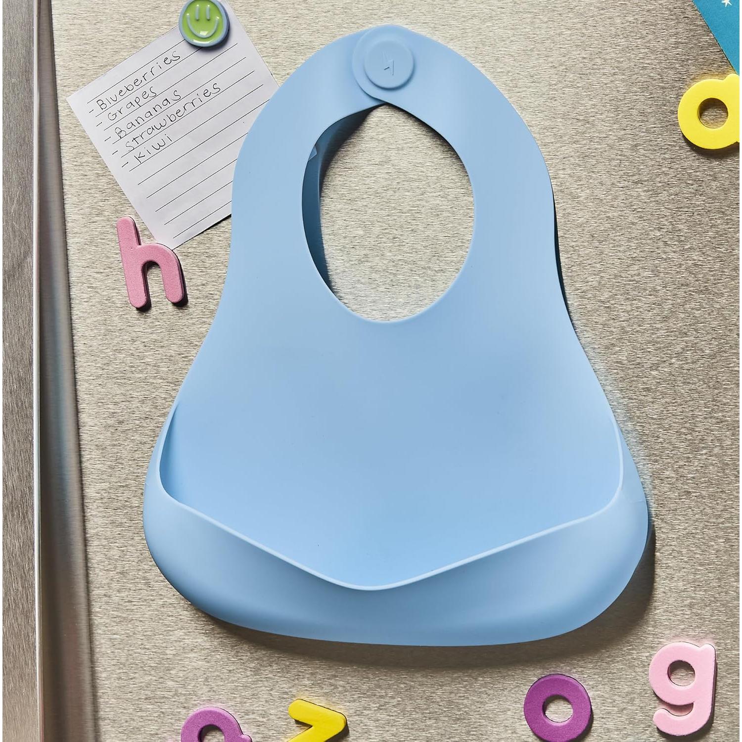 Babero de Silicona Magnético - Impermeable y Libre de BPA