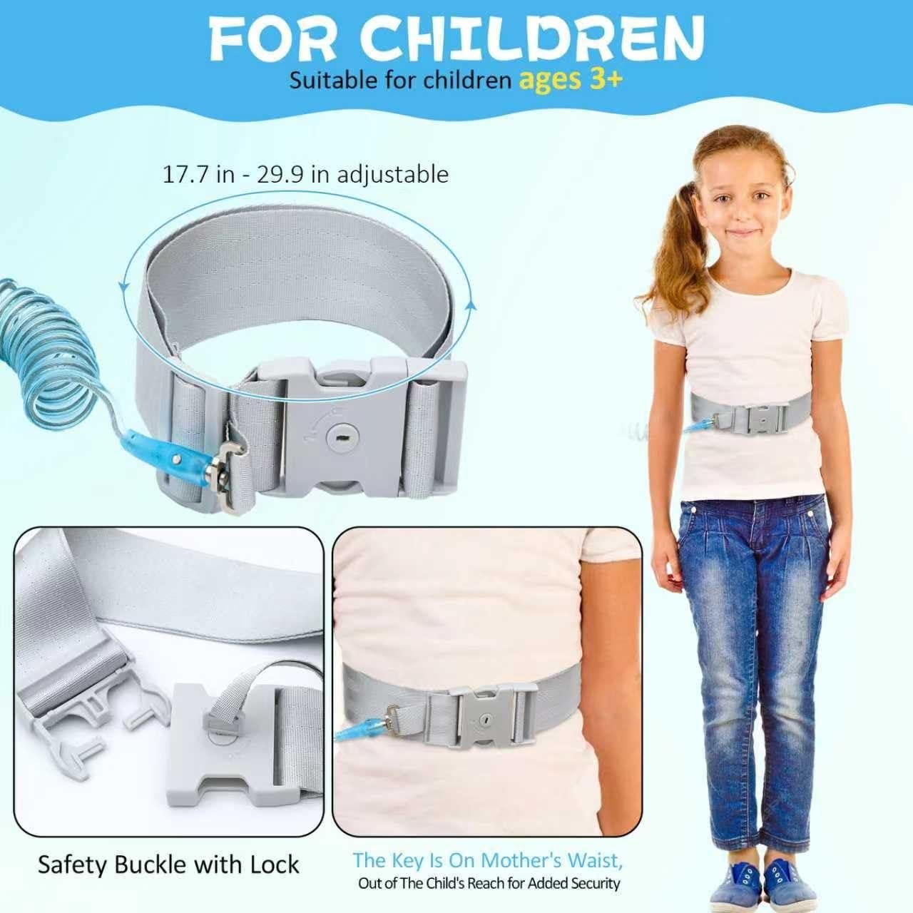 Arnés de Cintura JXM para Niños con Bloqueo - Azul