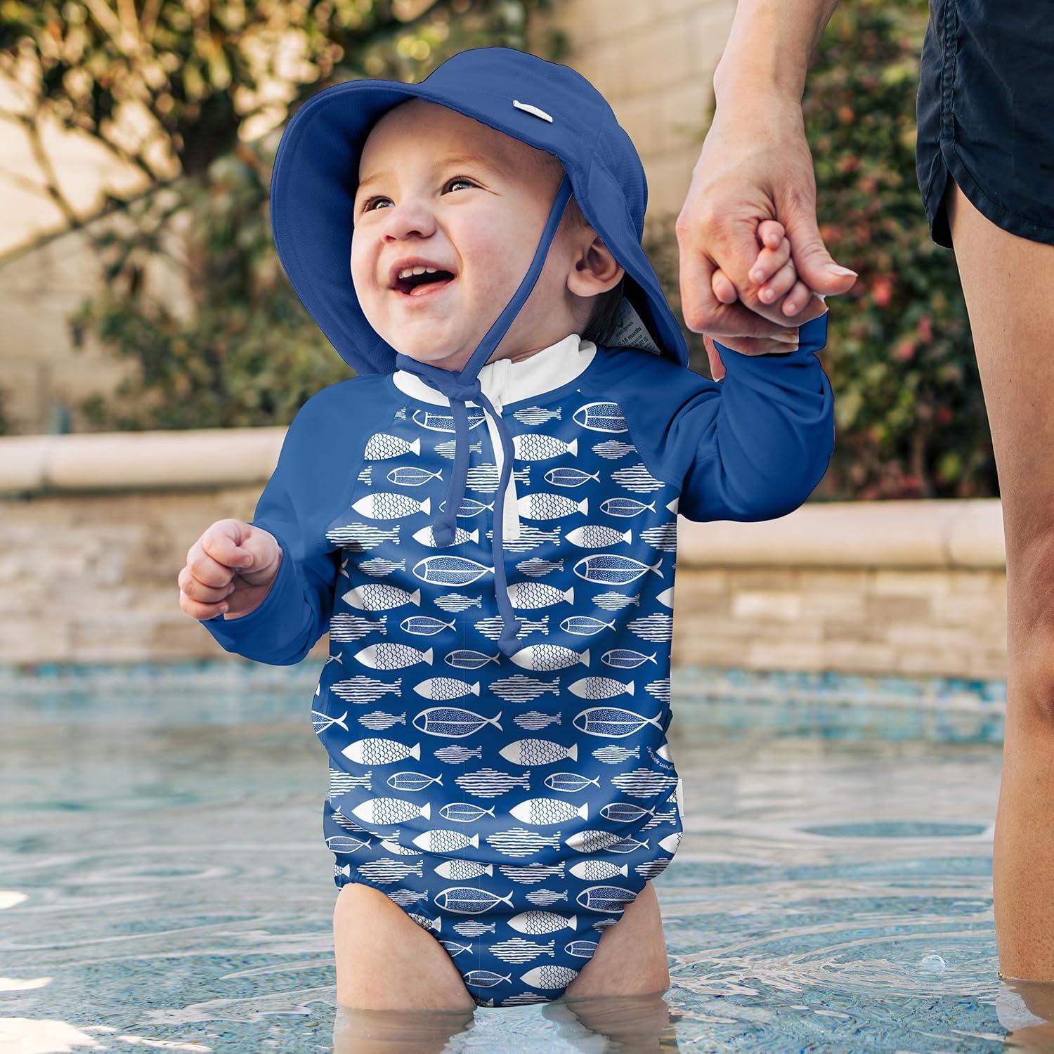 Pañal de Natación Eco Pull-Up Green Sprouts 3T Pez Azul