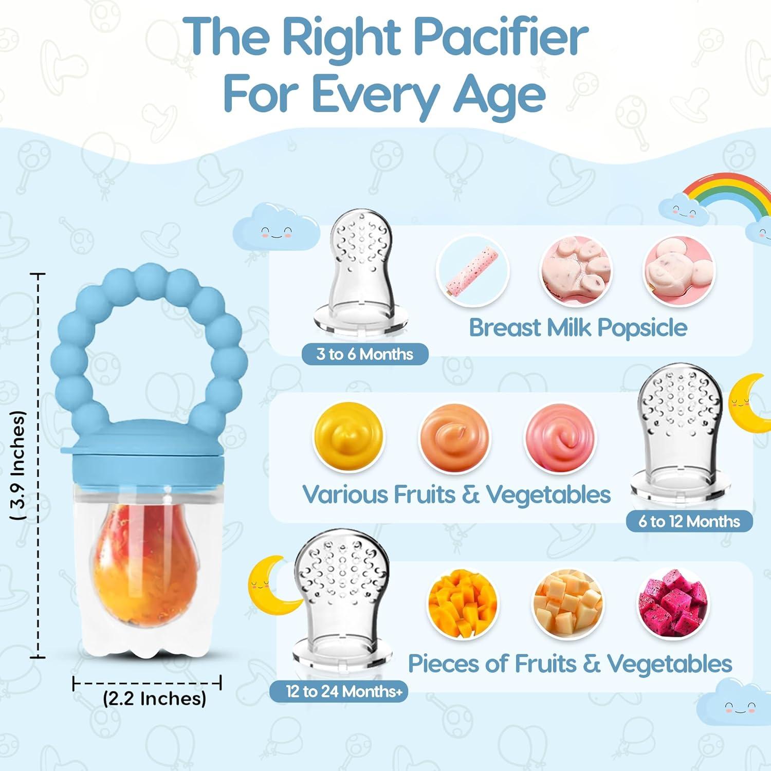 Alimentador de Frutas O'doe con 1 Chupete y 3 Tetinas BPA Free