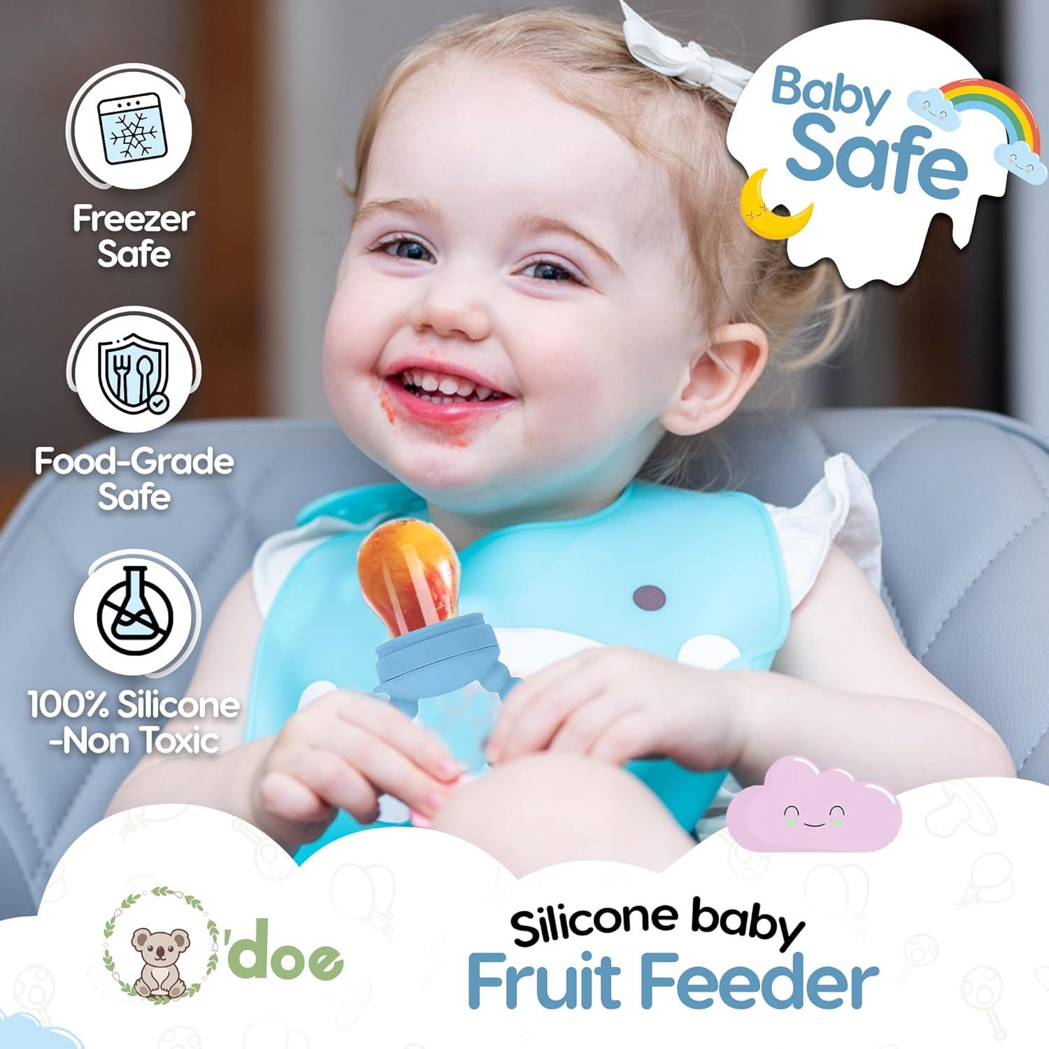 Alimentador de Frutas O'doe con 1 Chupete y 3 Tetinas BPA Free