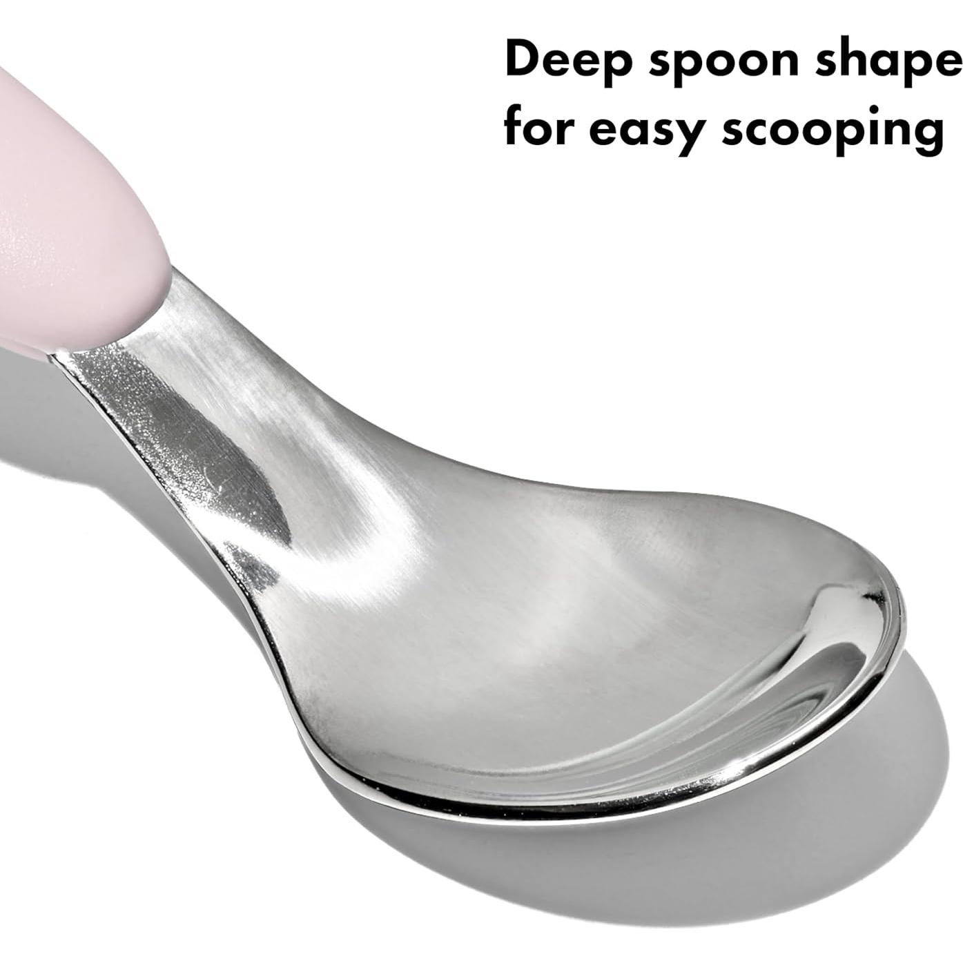 Juego de Tenedor y Cuchara OXO Tot - Acero Inoxidable Flor