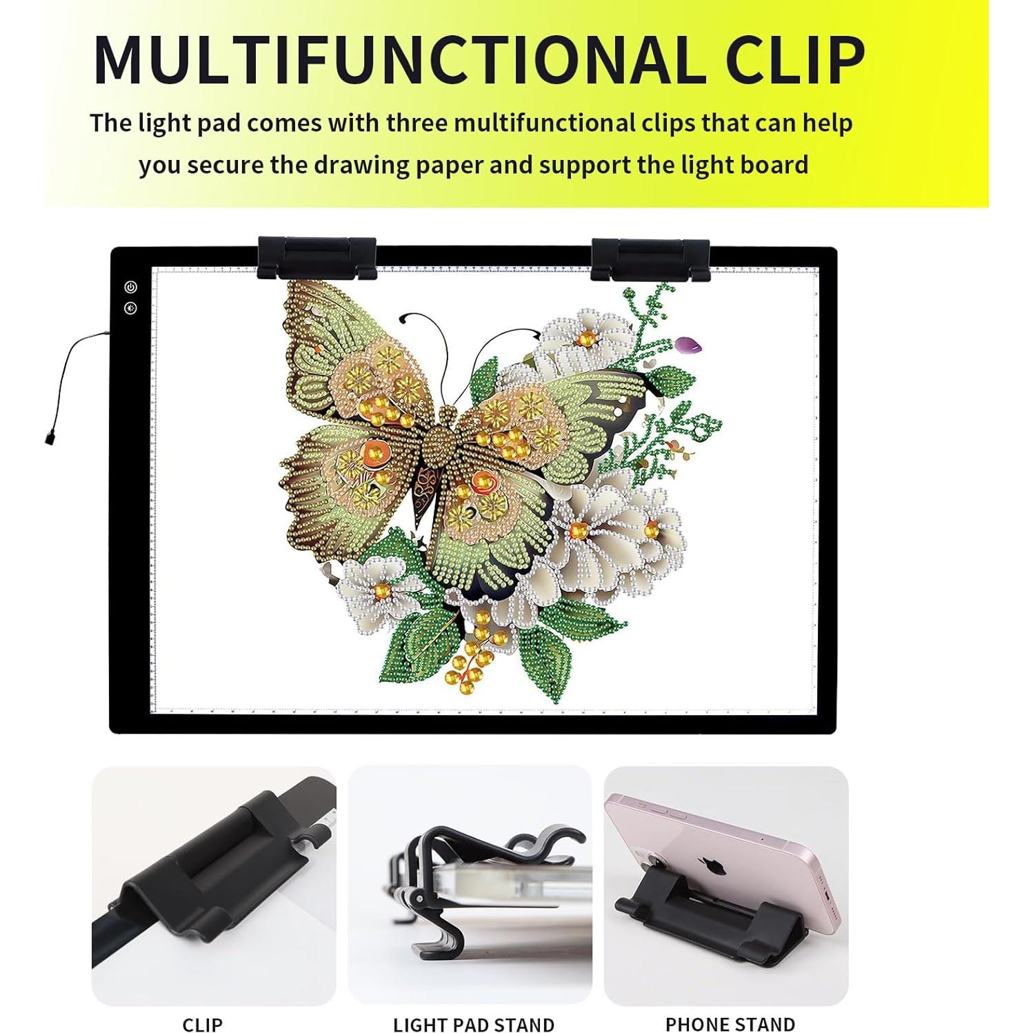 Panel de Luz Recargable YINGWOND A1 90x60cm 3 Modos 6 Niveles