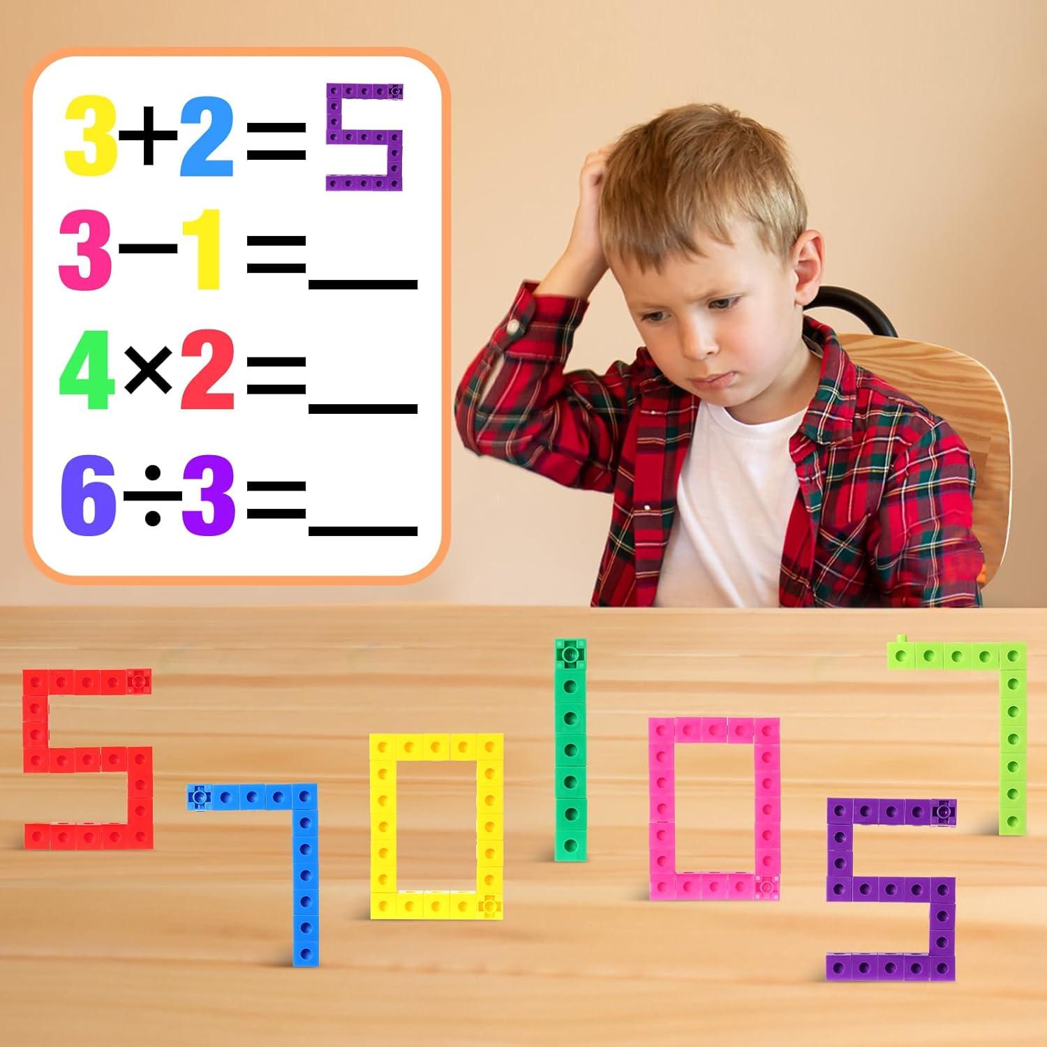 Cubos de Enlace Jenaai 1500 Piezas para Matemáticas 2 cm