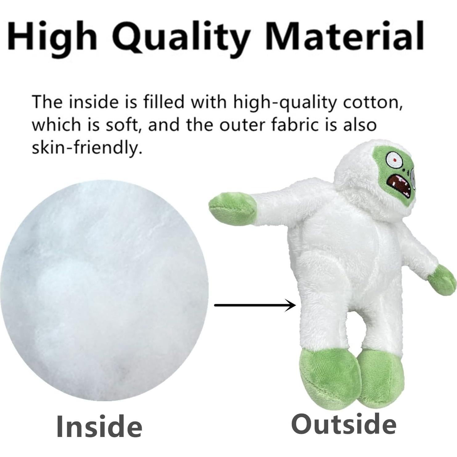 Juguete de Peluche Yeti Zombie JHESAO 26cm Suave PVZ