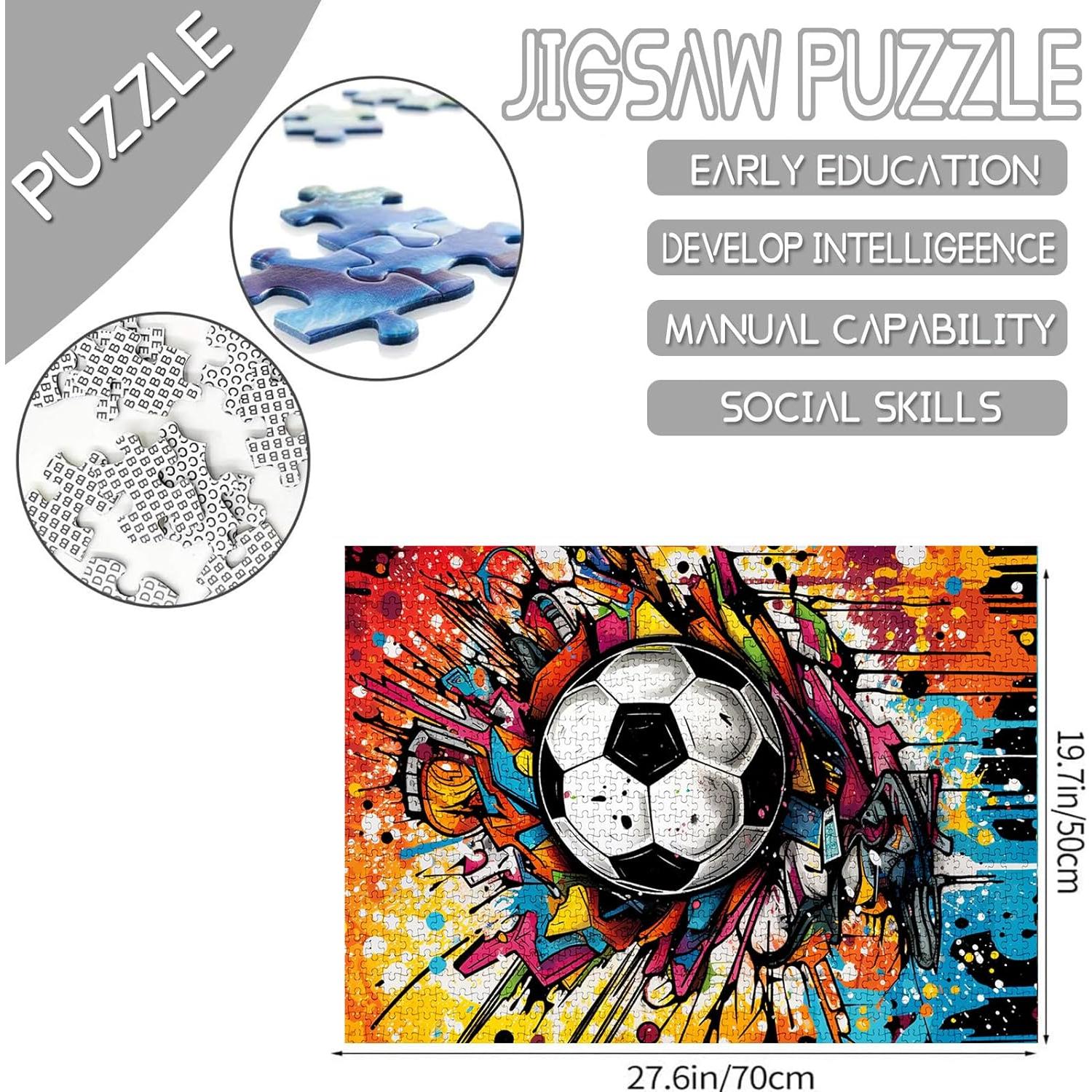 Rompecabezas de 1000 Piezas Fútbol Graffiti WhOops 50x70 cm