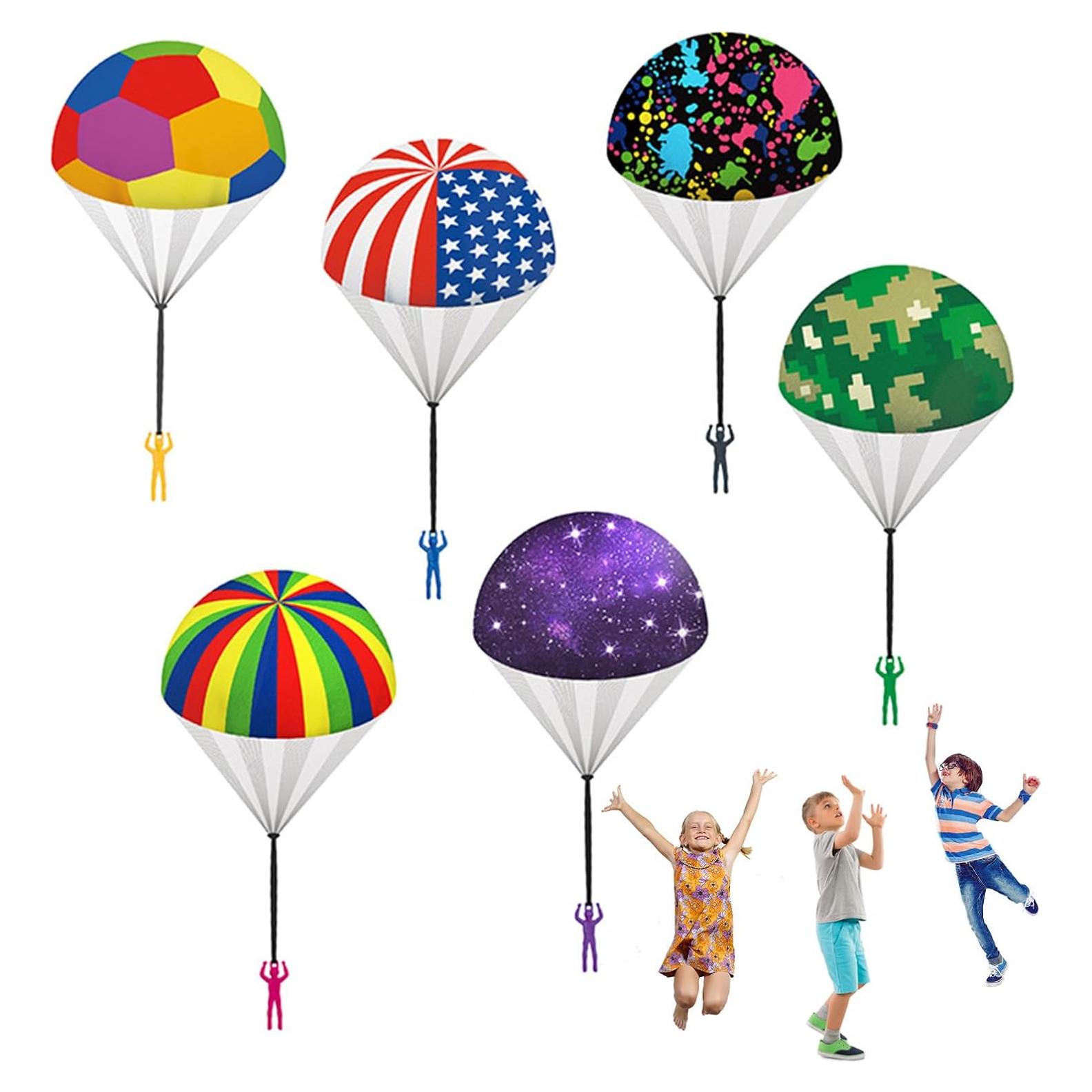 Juguete de Paracaídas Volador JFJB 6PCS para Niños 45cm