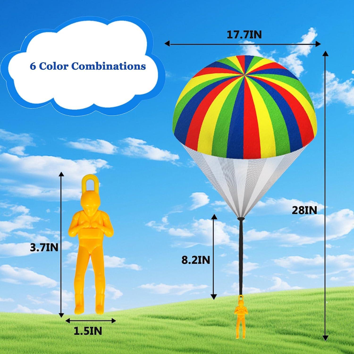 Juguete de Paracaídas Volador JFJB 6PCS para Niños 45cm