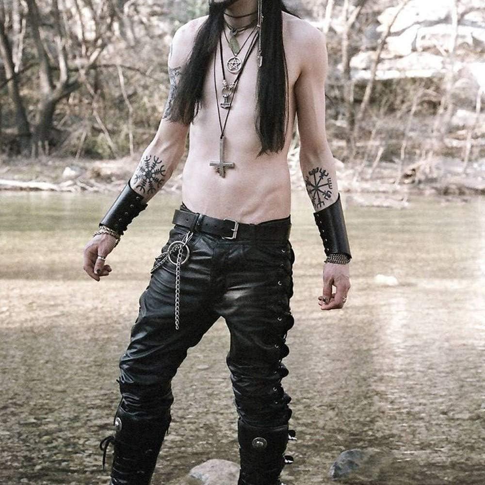 Brazaletes de Cuero Medieval TURTLEDOVE 2PCS para Cosplay