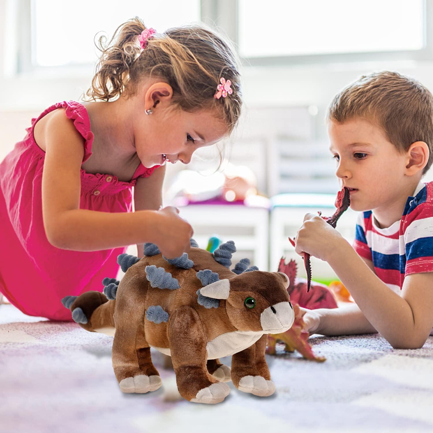 Juguete de Peluche Anquilosaurio 45 cm AULUDA - Suave y Abrazable