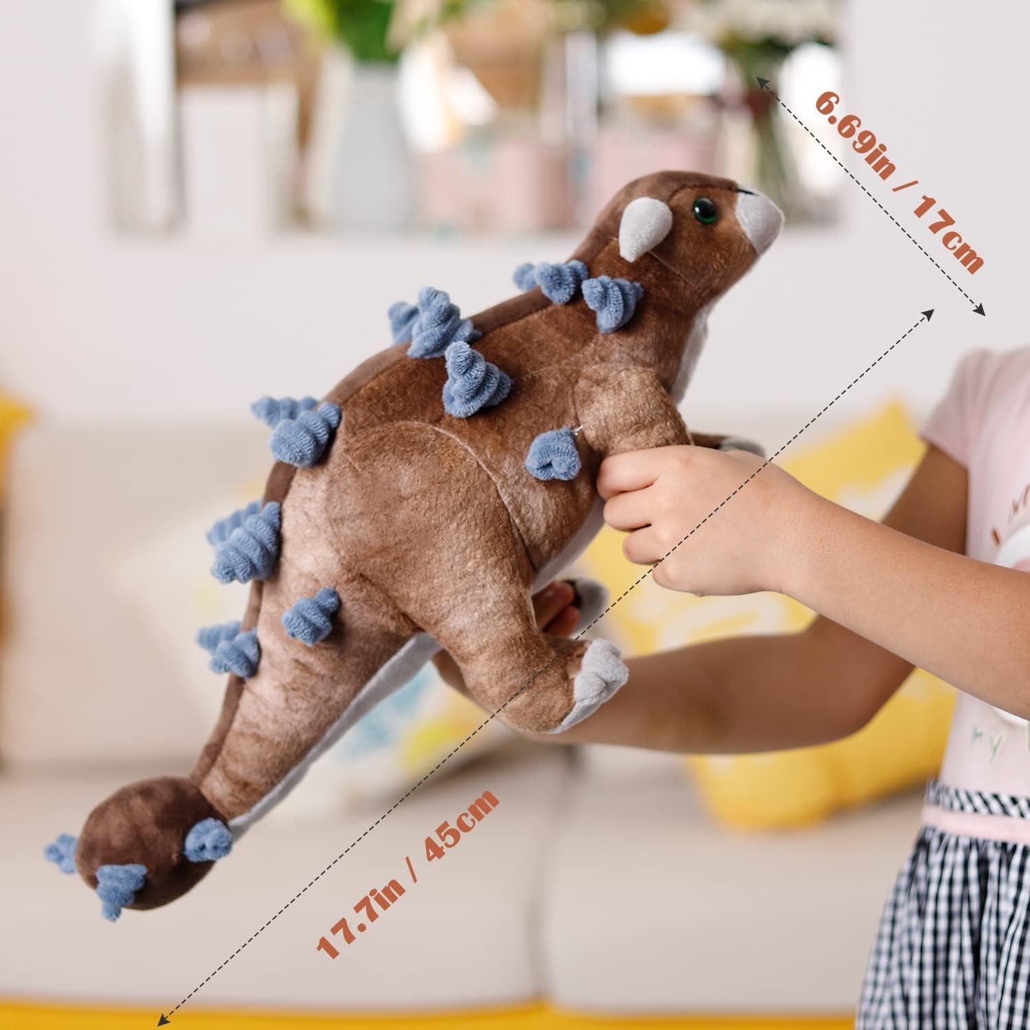 Juguete de Peluche Anquilosaurio 45 cm AULUDA - Suave y Abrazable