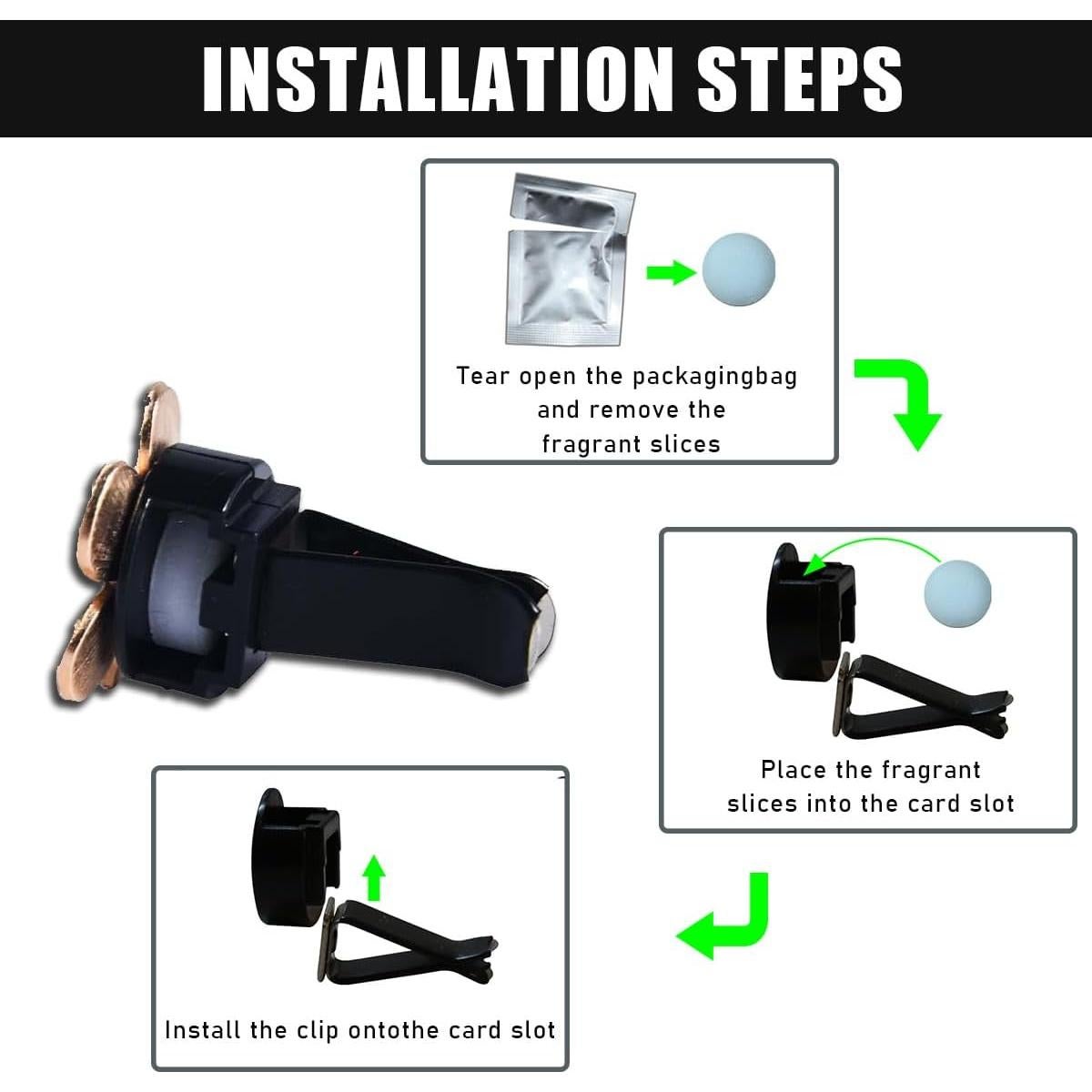 Clips de Ventilación de Aire para Auto Couslcd - 8 Piezas