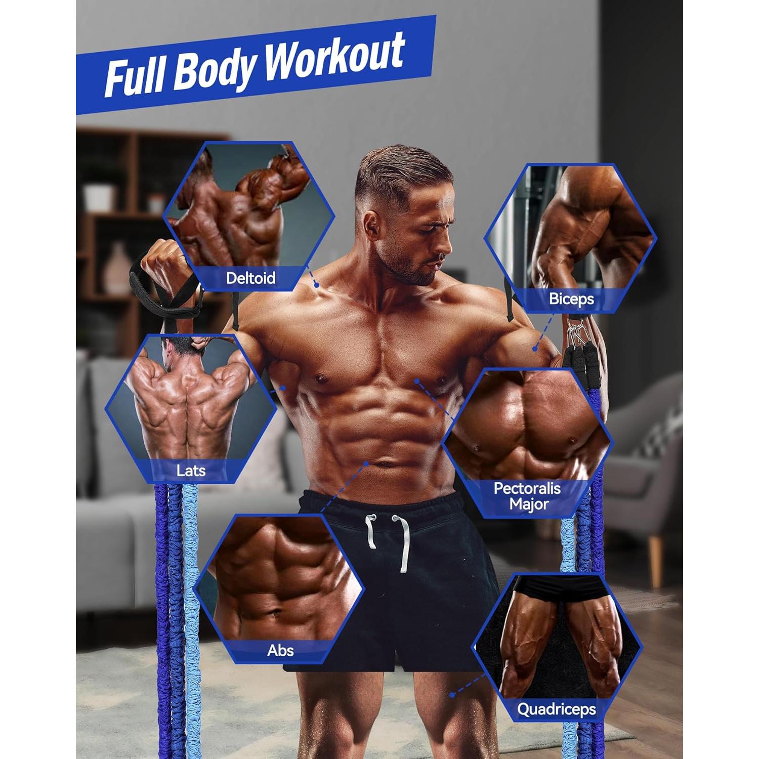 Barra de Pilates ALongSong con Bandas de Resistencia Ajustables