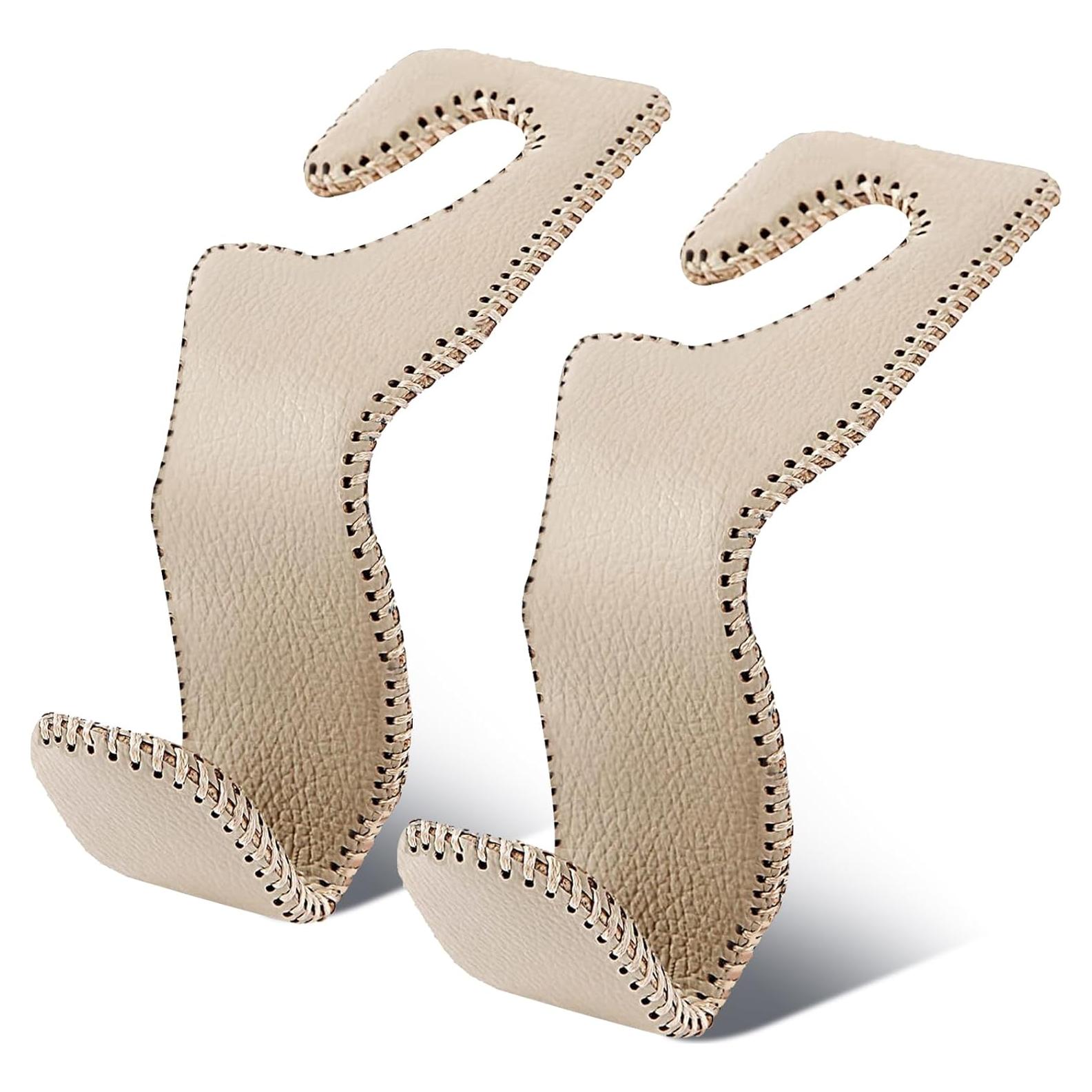 Ganchos de Almacenamiento para Coche EldHus Beige - Paquete de 2