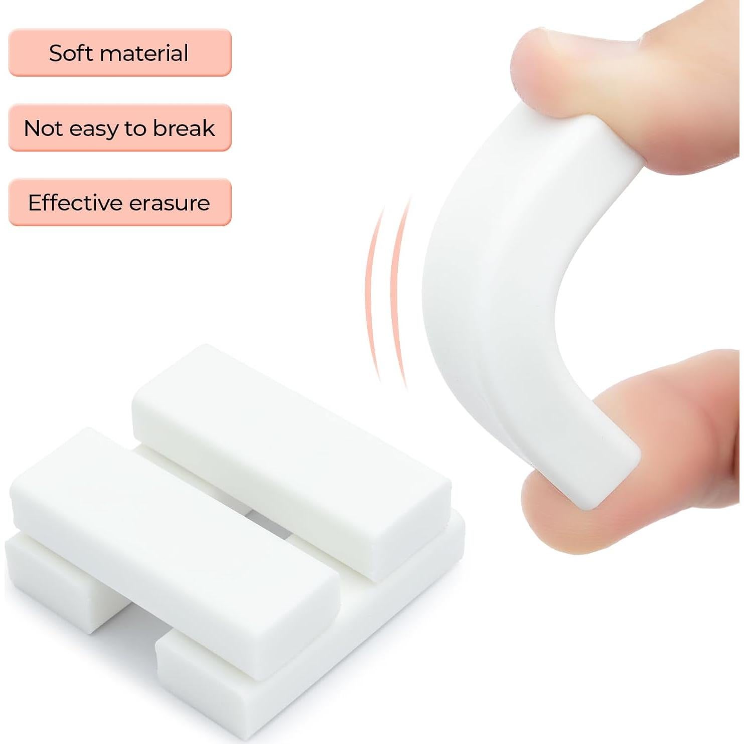 Gomas de Borrar Retráctiles M&G - Set de 4 Unidades Azul/Rosa