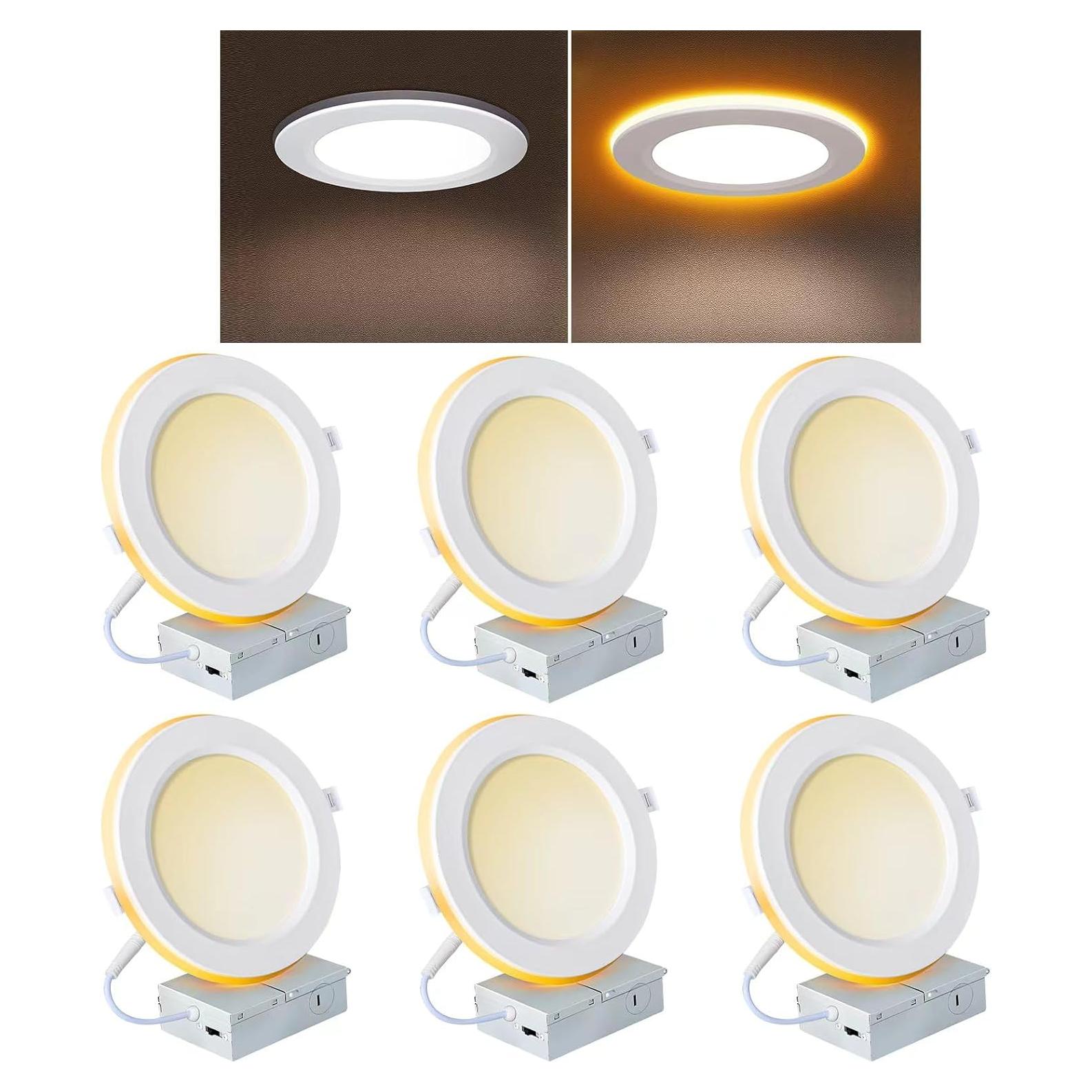 Iluminación empotrada LED EVOLFATURE 6" 14W 1300 lúmenes 5CCT