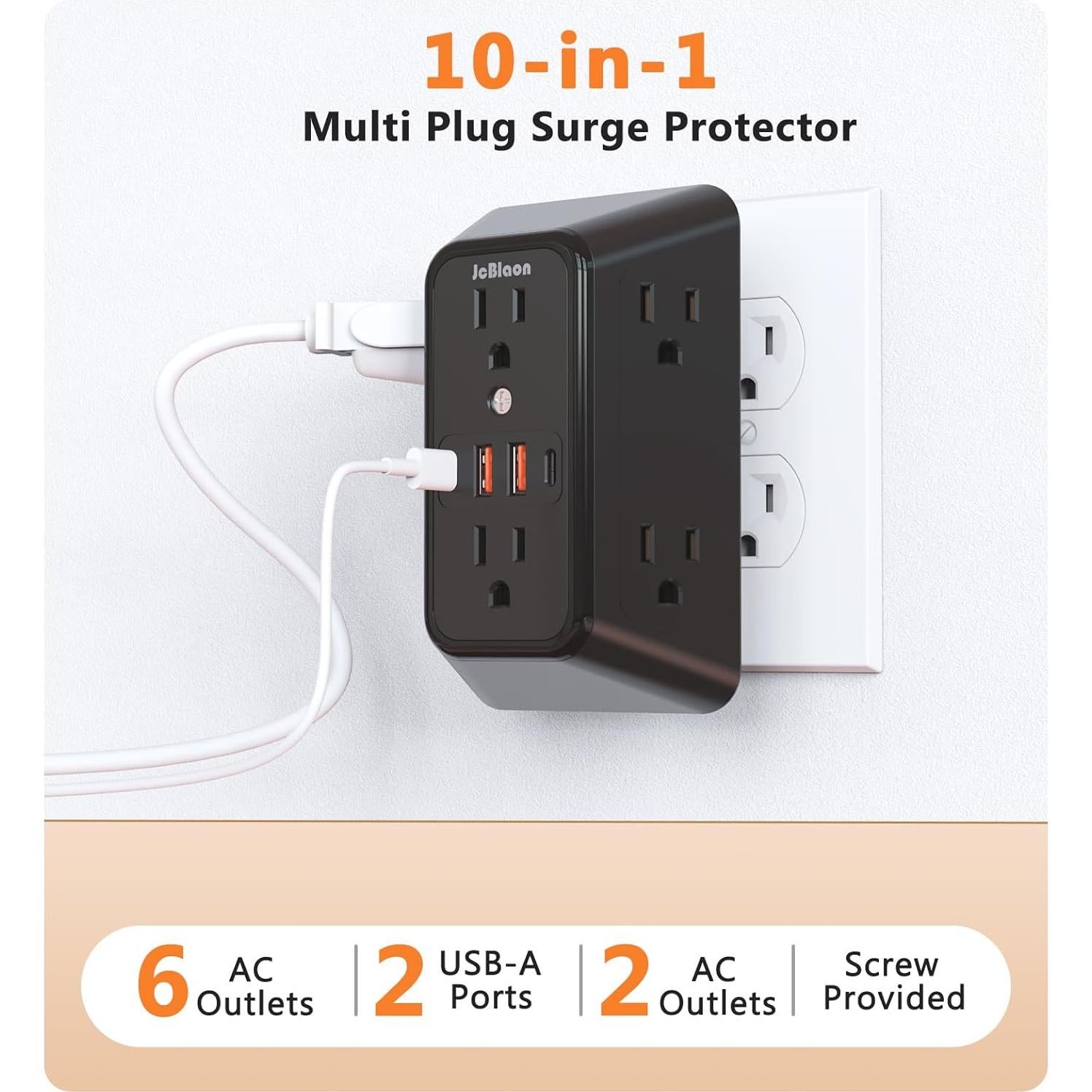 Cargador de Pared USB ZHONGSHAN 6 Salidas 4 Puertos USB