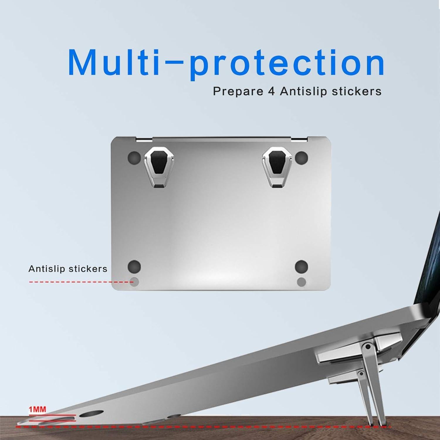 Soporte Ergonómico para Laptop ELE DEPI Plata 12-20 Pulgadas