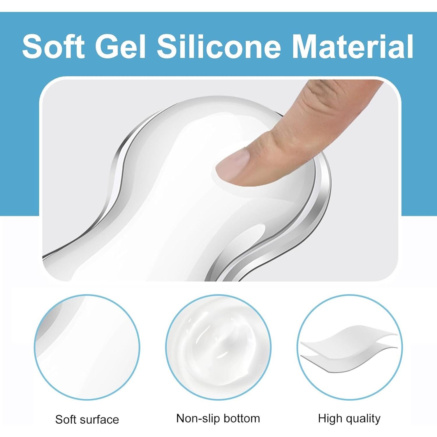 Juego de Reposamuñecas Ergonómico CIYOJA de Silicona Antideslizante