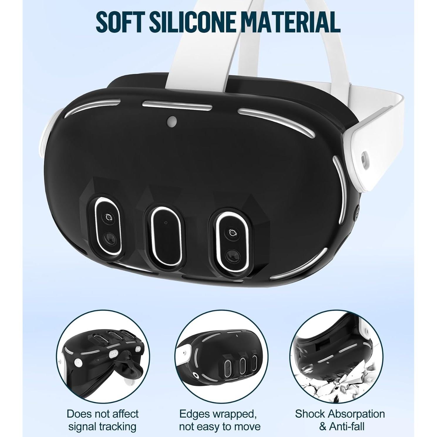 Juego de Cubiertas de Silicona YRXVW para Meta Quest 3