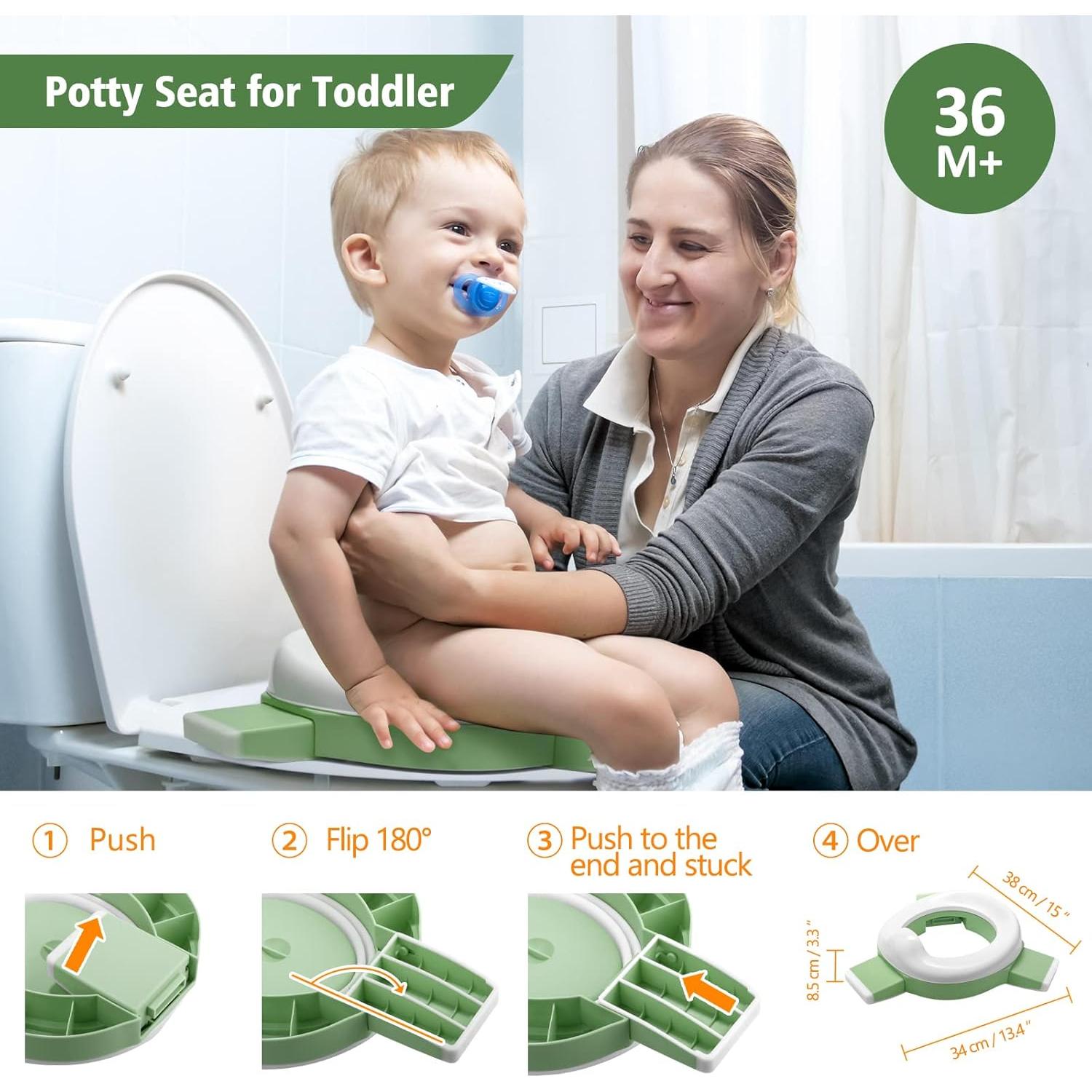 Inodoro Portátil MCGMITT Verde para Niños - Entrenamiento Fácil