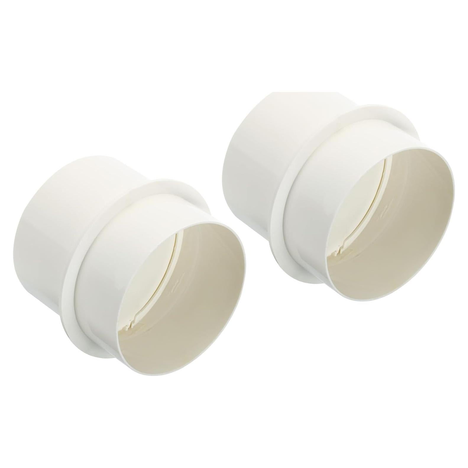 Compensador de Retorno PATIKIL 4 Pulgadas PVC 2 Pcs Blanco