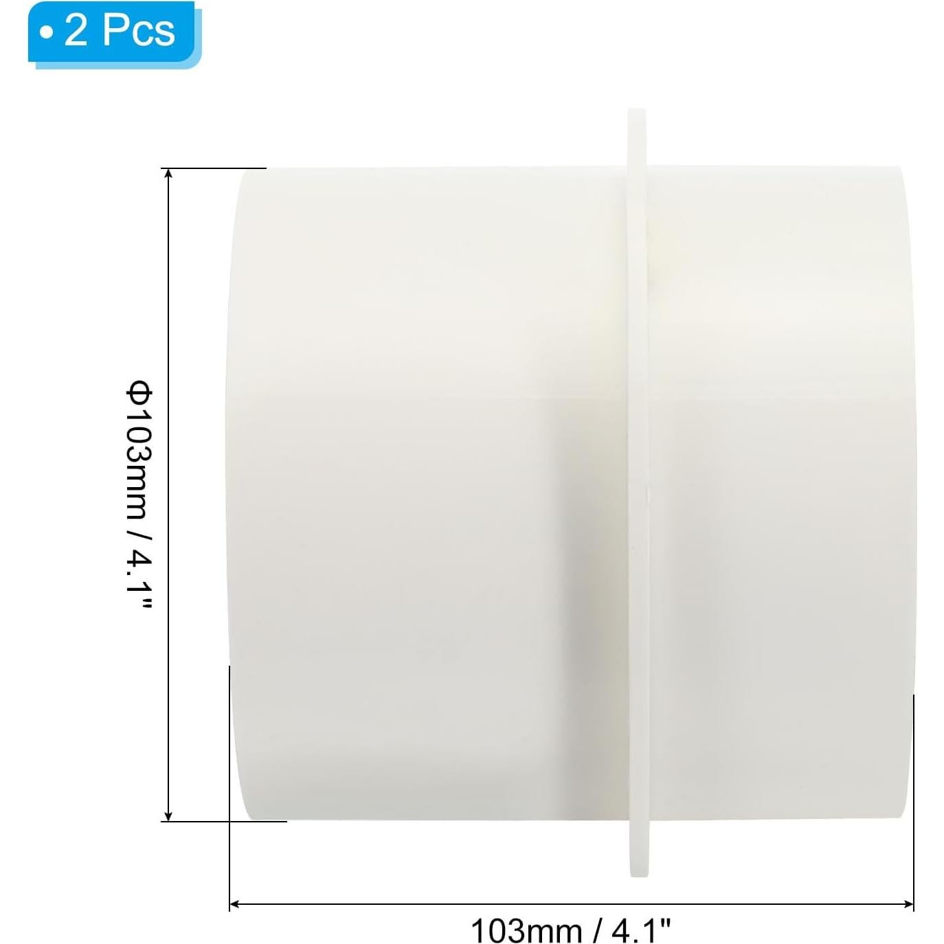 Compensador de Retorno PATIKIL 4 Pulgadas PVC 2 Pcs Blanco