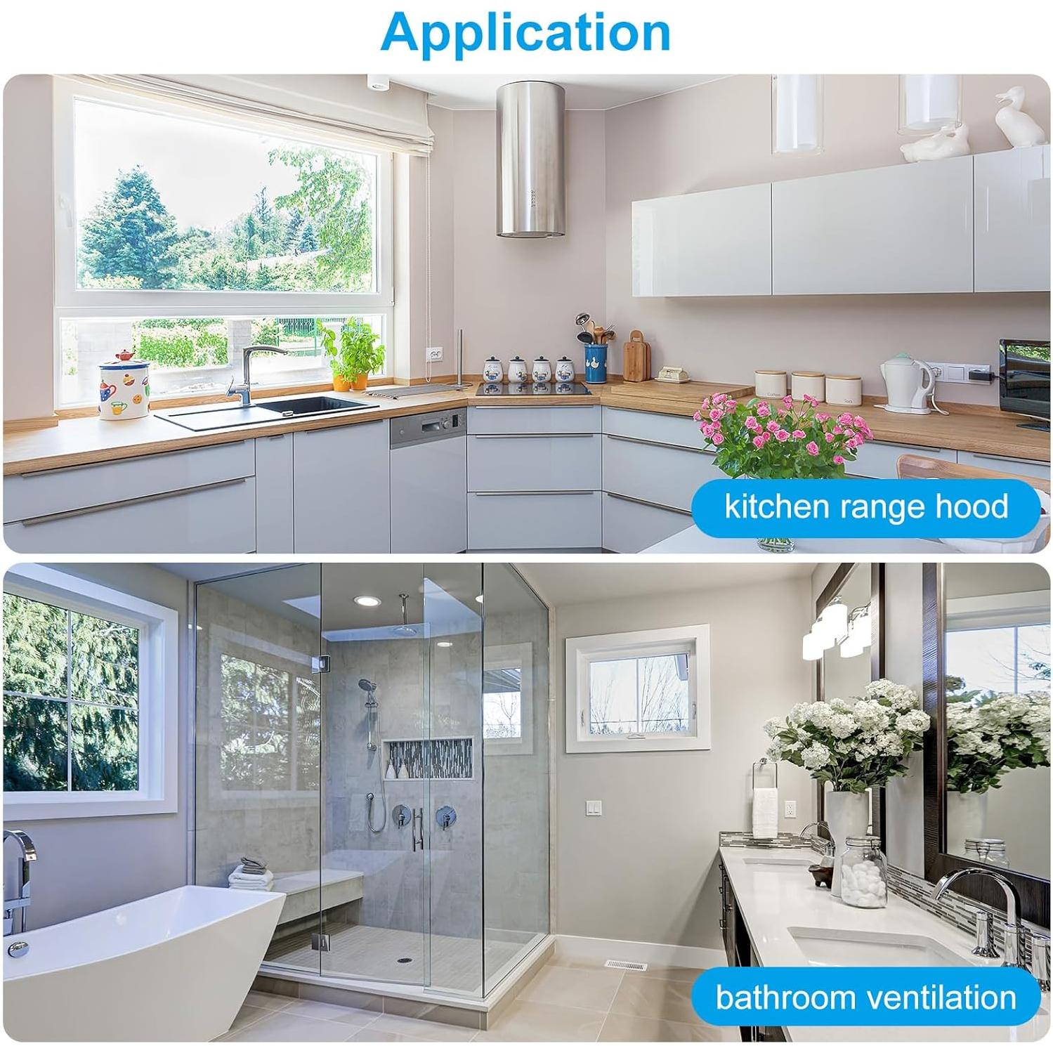 Compensador de Retorno PATIKIL 4 Pulgadas PVC 2 Pcs Blanco