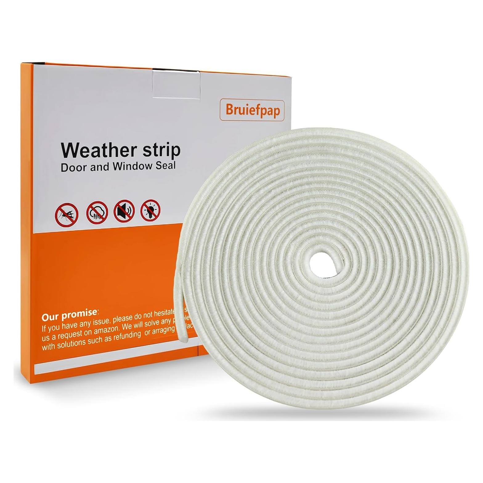 Cepillo Sellador de Climas Bruiefpap 24.6FT Blanco 0.89cm x 1.52cm