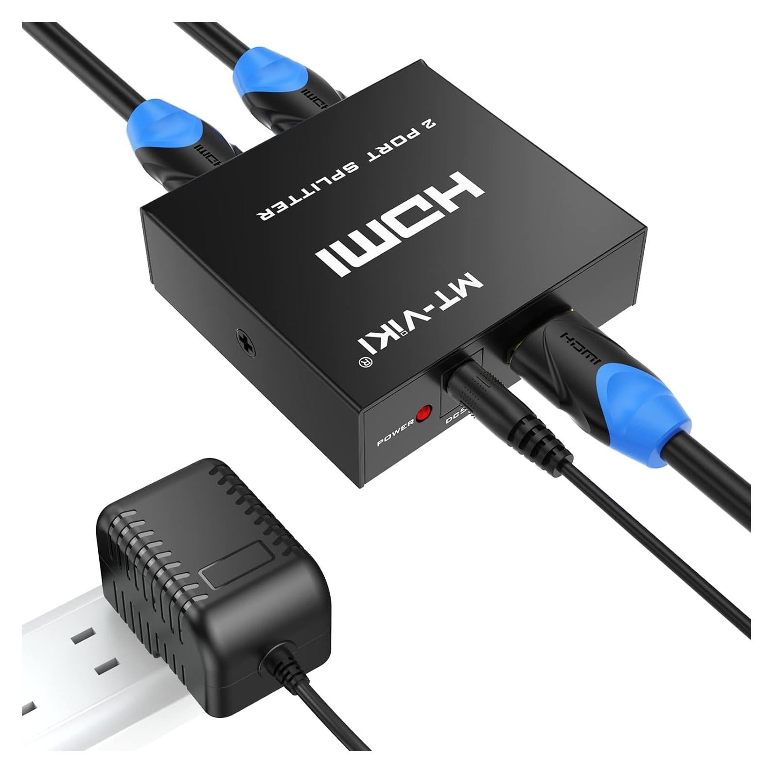 Divisor HDMI 4K 1x2 MT-VIKI SP102 con Adaptador 5V