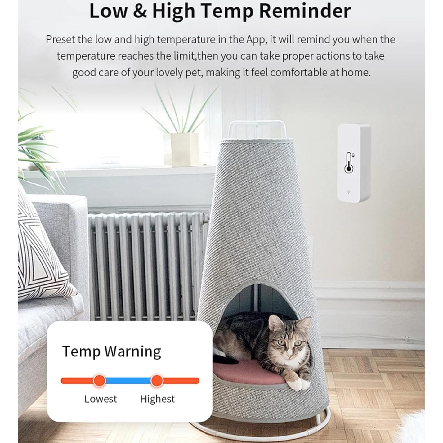 Sensor de Temperatura y Humedad WiFi Gaoducash TH01 - Monitor Inteligente