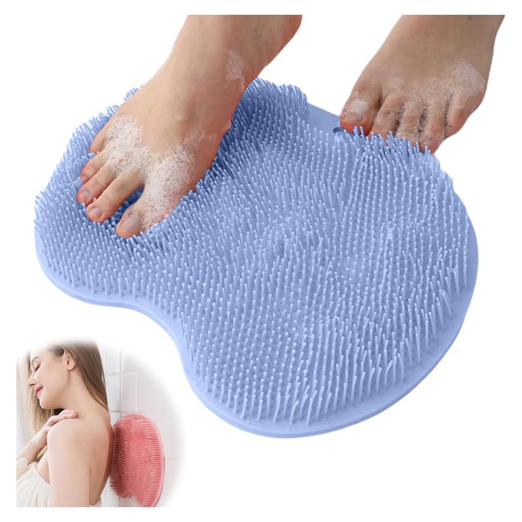 Alfombrilla Exfoliante para Pies Kruggo Azul Antideslizante