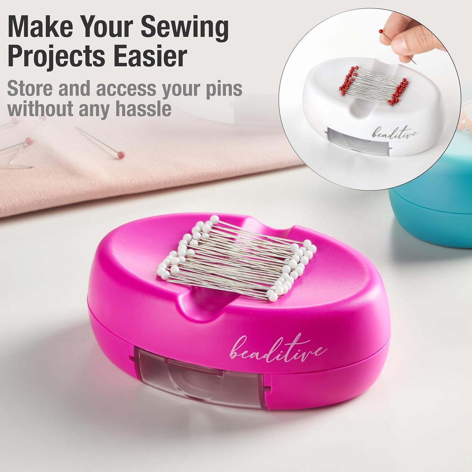 Cojín Magnético Beaditive con Cajón y 50 Alfileres de Costura