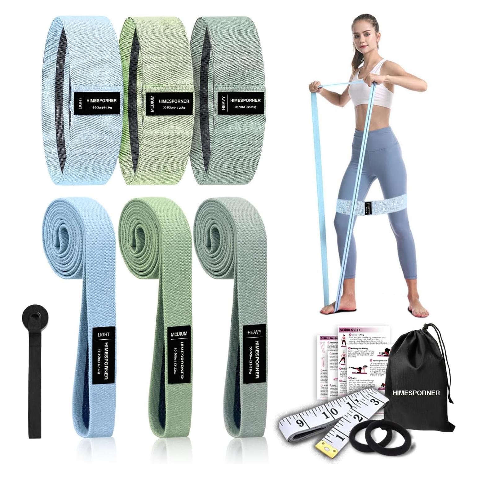 Conjunto de Bandas de Resistencia HIMESPORNER 3 Niveles Antideslizantes