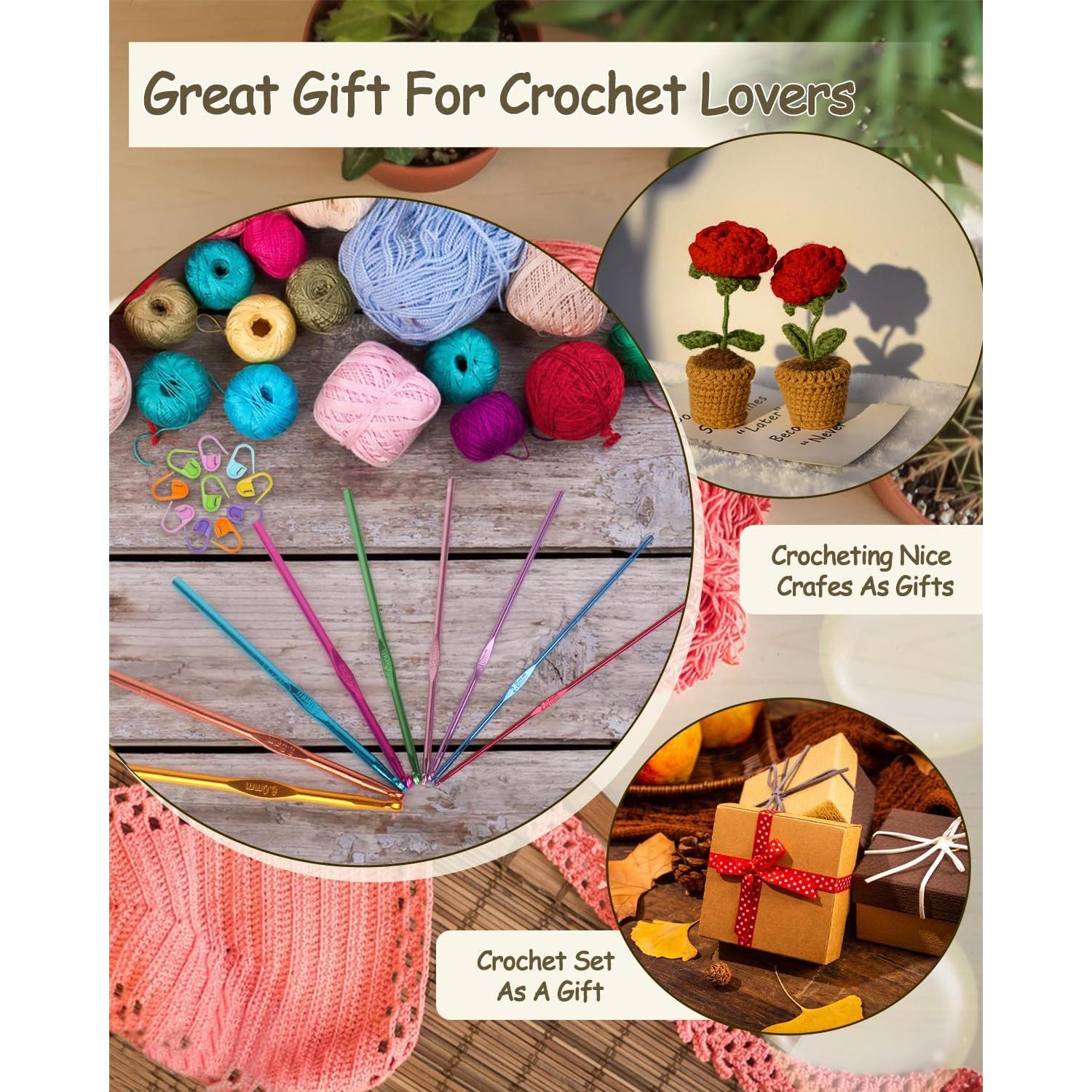 Juego de Ganchillos Coopay 19PCS Aluminio 2.0-6.0mm para Principiantes