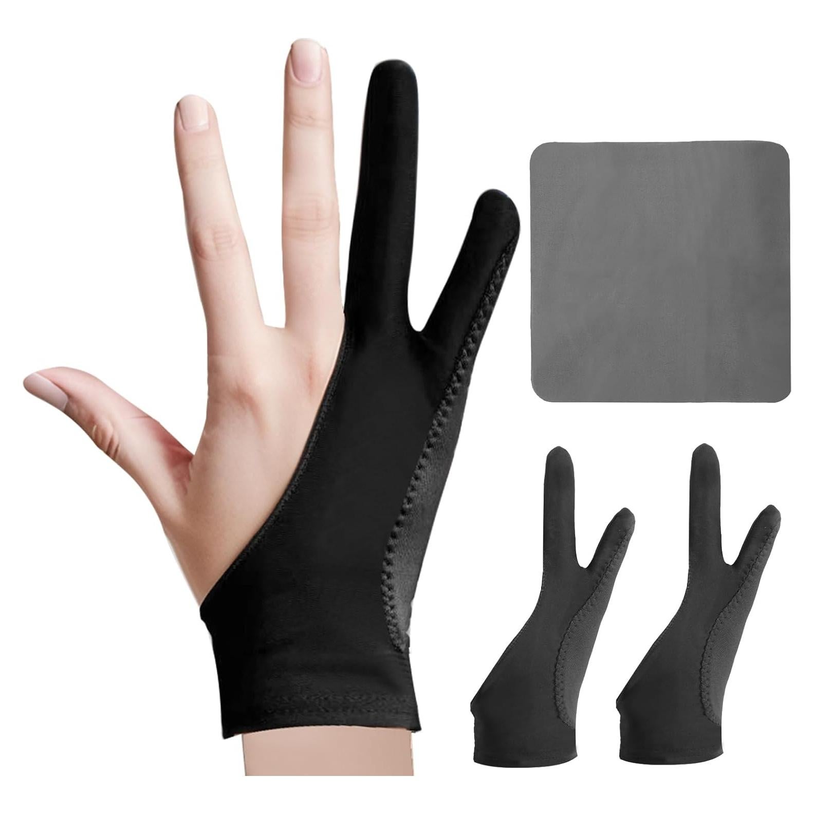 Guante de Dibujo Digital Shenzhenshixin - 2 Dedos, Mediano, Negro