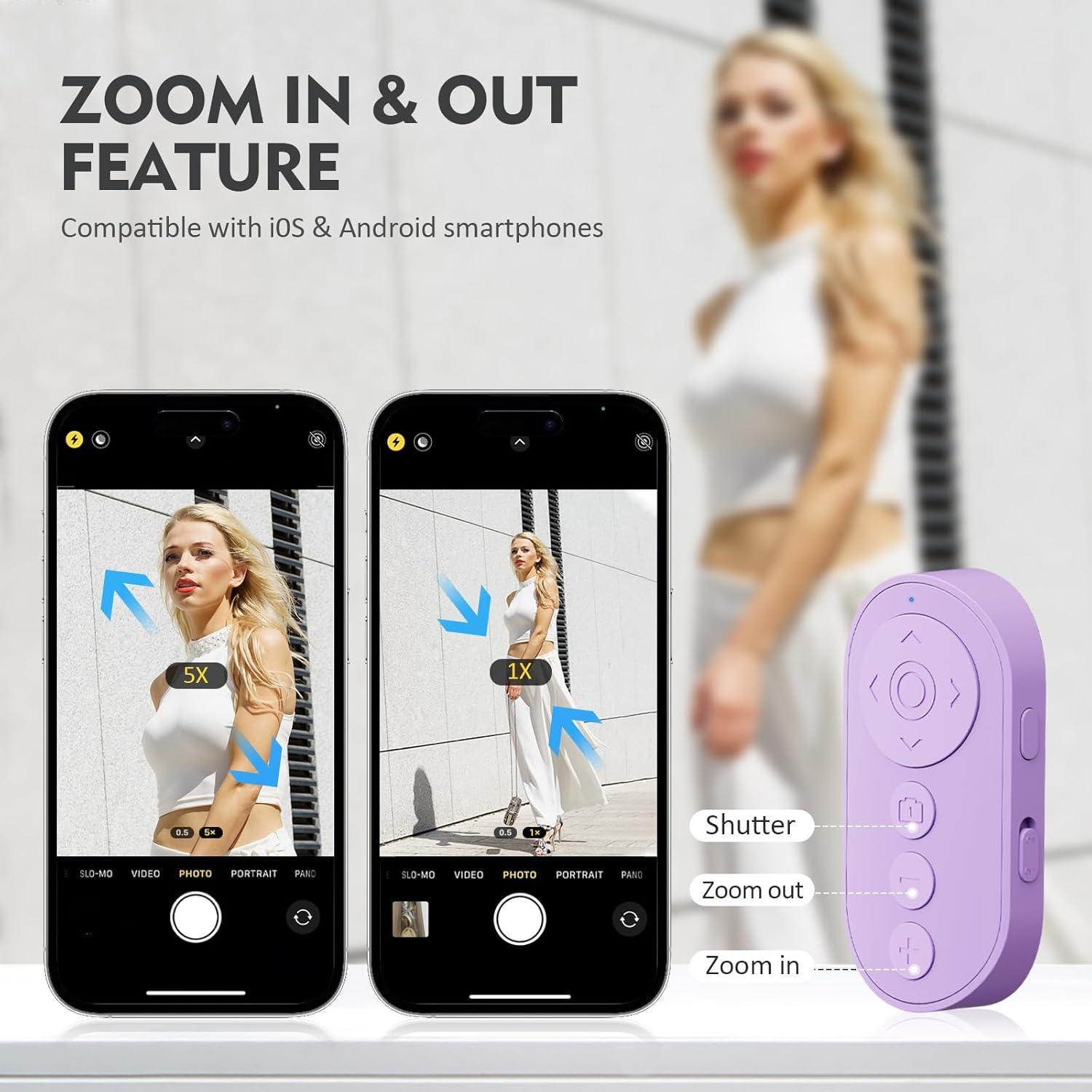 Control Remoto Inalámbrico Aistraunix para Smartphone Púrpura