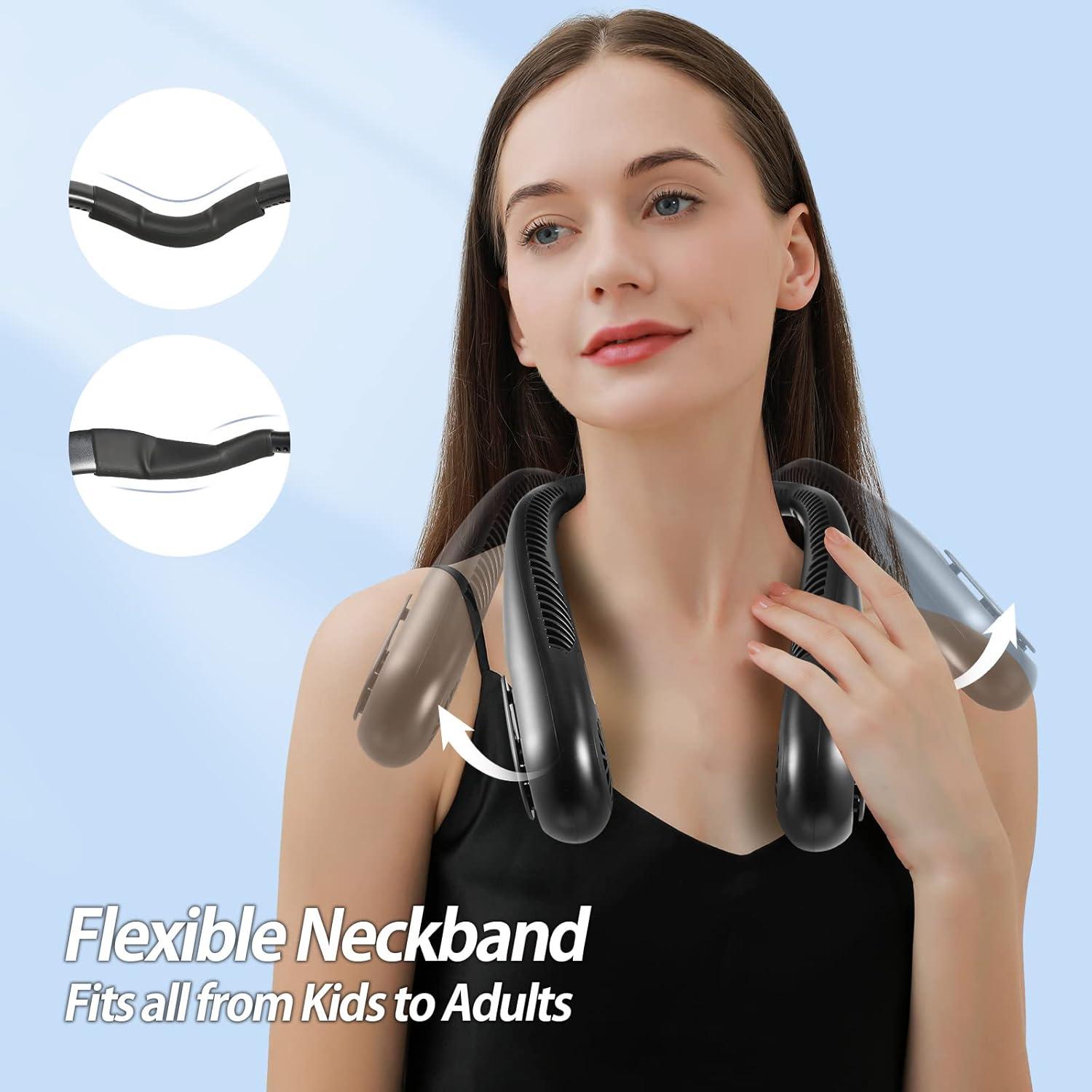 Ventilador de Cuello Sin Aspas AMACOOL HF370 Recargable 5000mAh